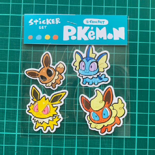 Pokemon-Sticker-อีวุย set