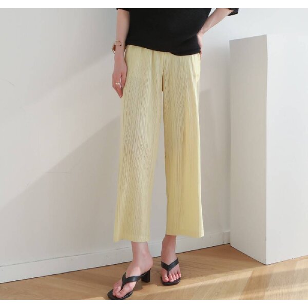 ยาว 35.5นิ้ว!! 2MUAY BASIC รุ่น GJO7171 กางผู้หญิง กางเกงพลีทคุณภาพ STRAIGHT PLEATED PANTS 16สี F...