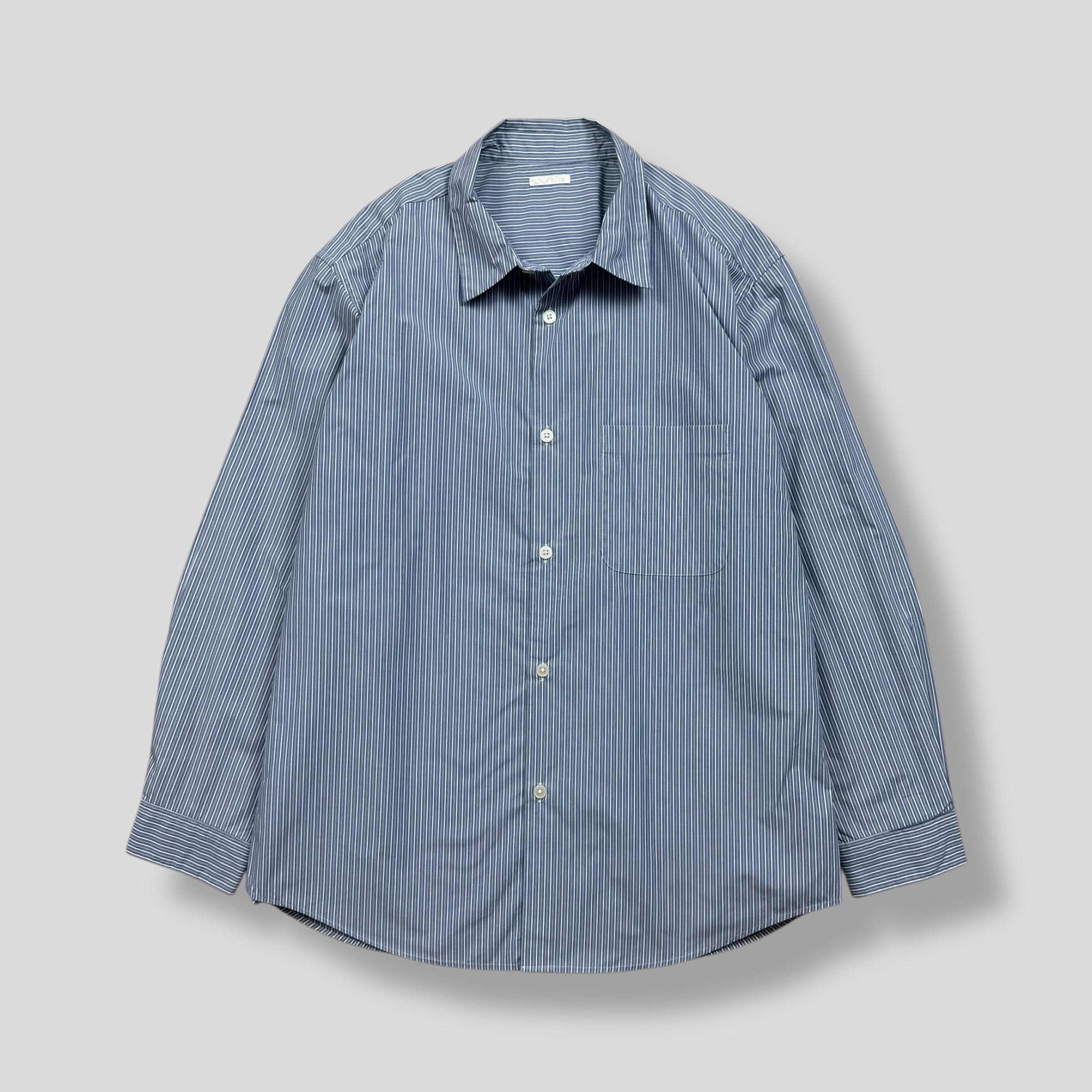 GU STRIPED EASY CARE POCKET SHIRT 