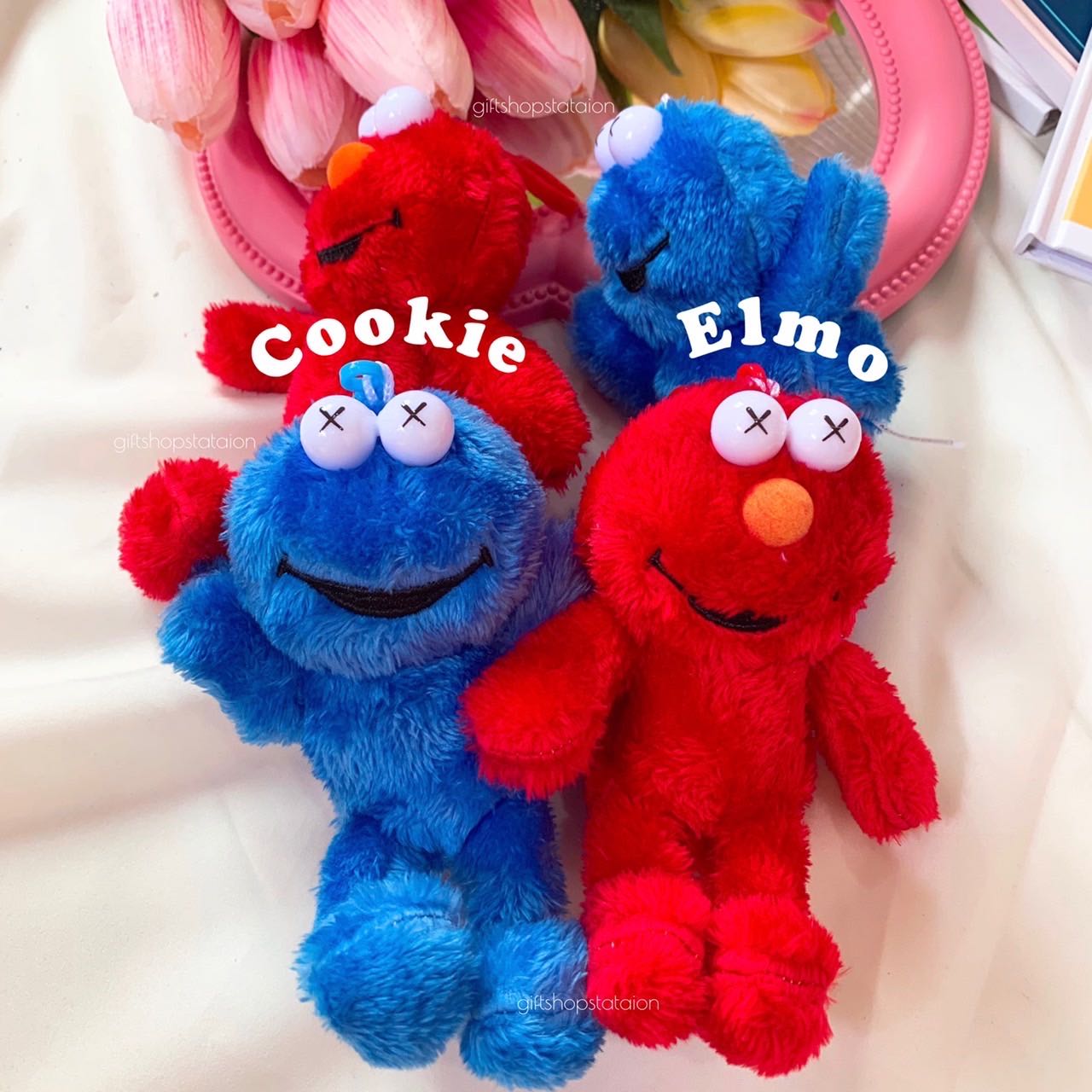 พวงกุญแจ elmo,cookiemonster