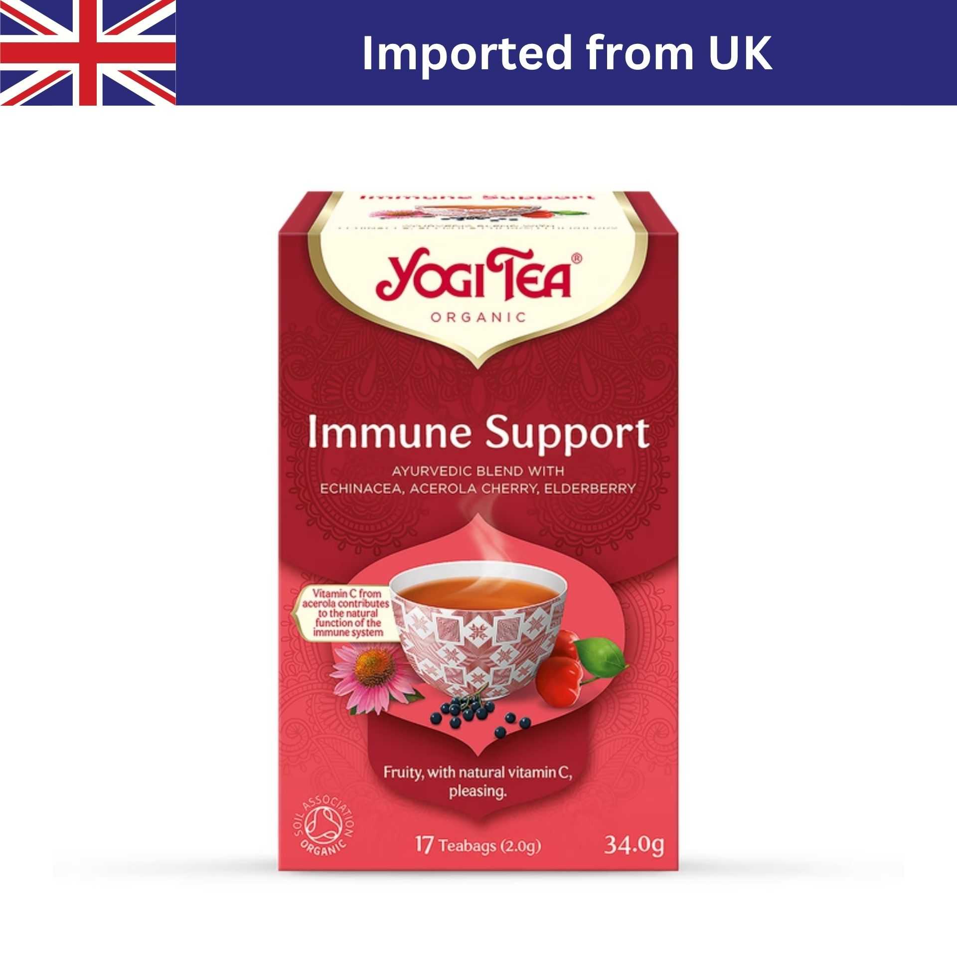 Yogi Tea Immune Support (17 Bags / 34g) ชาซอง ชาออร์แกนิก