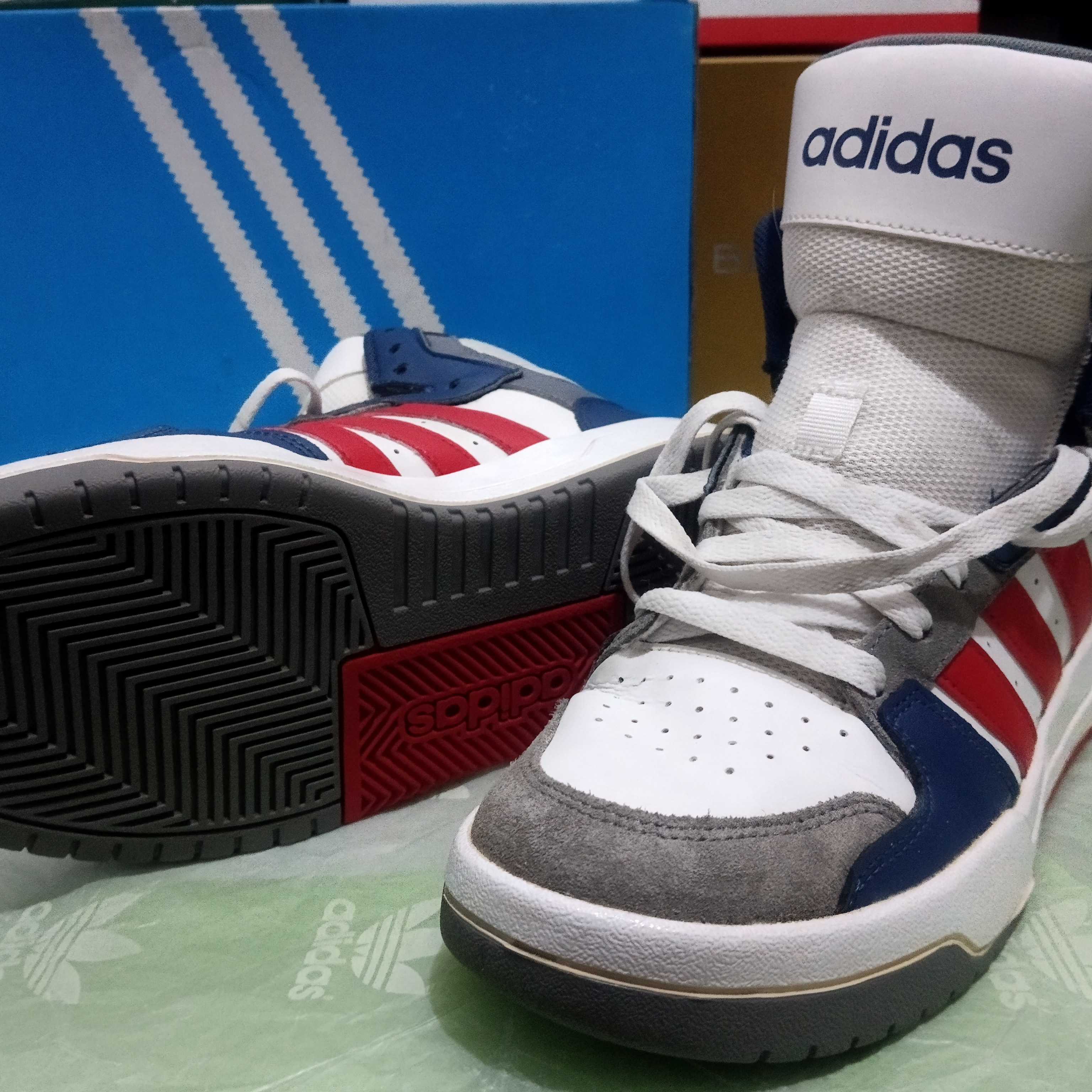 ADIDAS Neo Entrap Mid Dark Blue - Red / 40.5