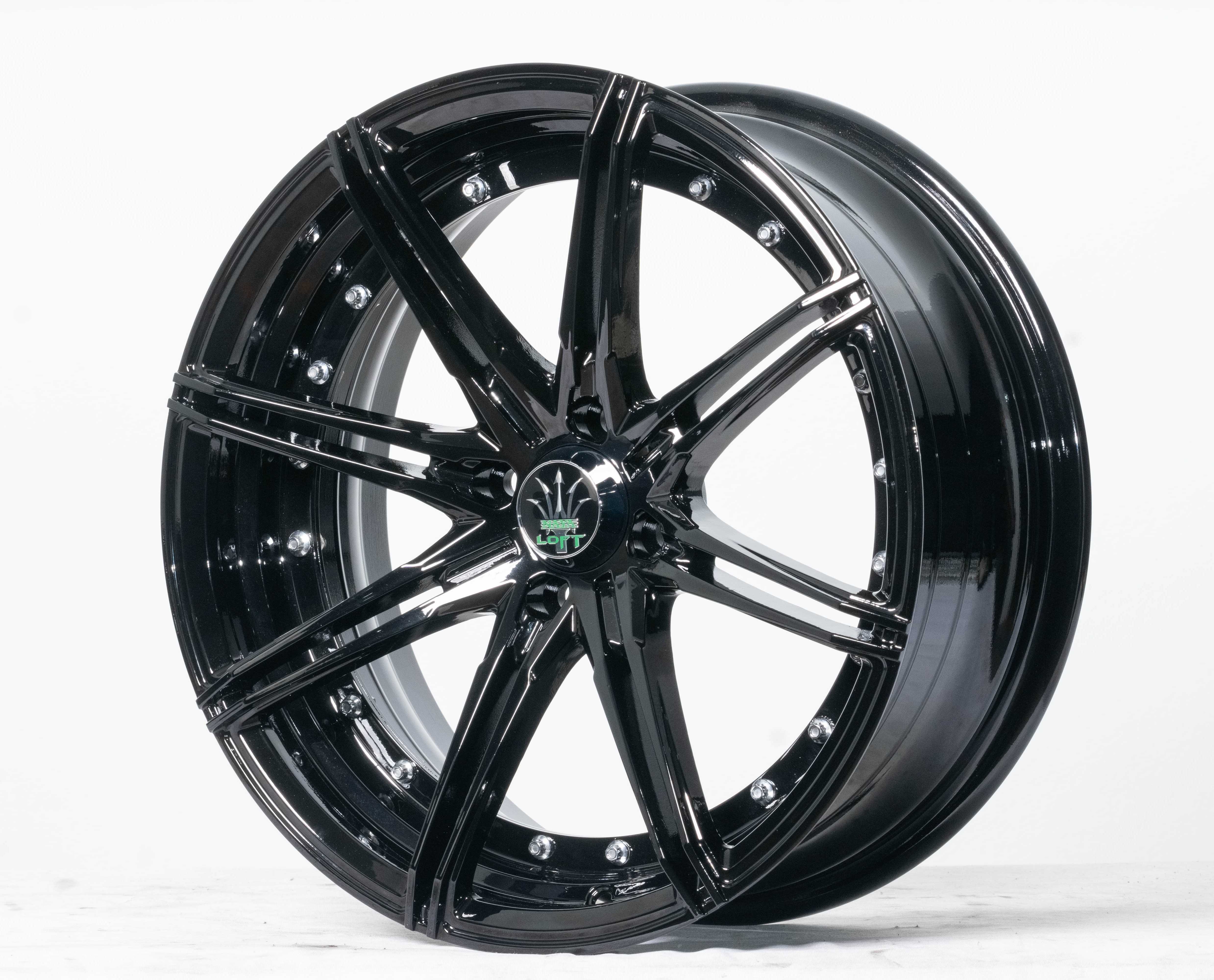 แม็กซ์ RIKA(9923) 17X7.0 4X100 ET30 CB.73.1 DEEP-BLACK  (สีดำพิเศษ)Custom