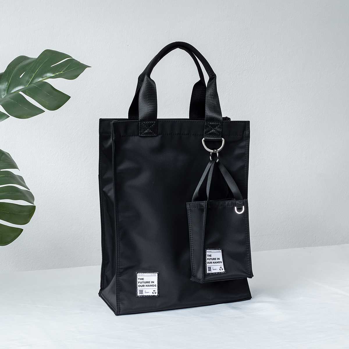 RE-NYLON SHOPPING BAG + LITTLE SET