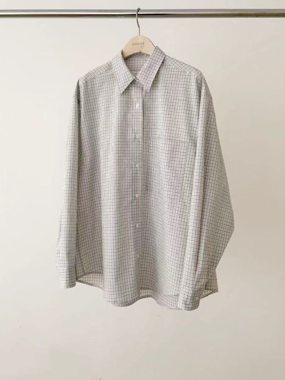 OUCE (Made in korea🇰🇷) Vintage Checkered Oversized Shirt