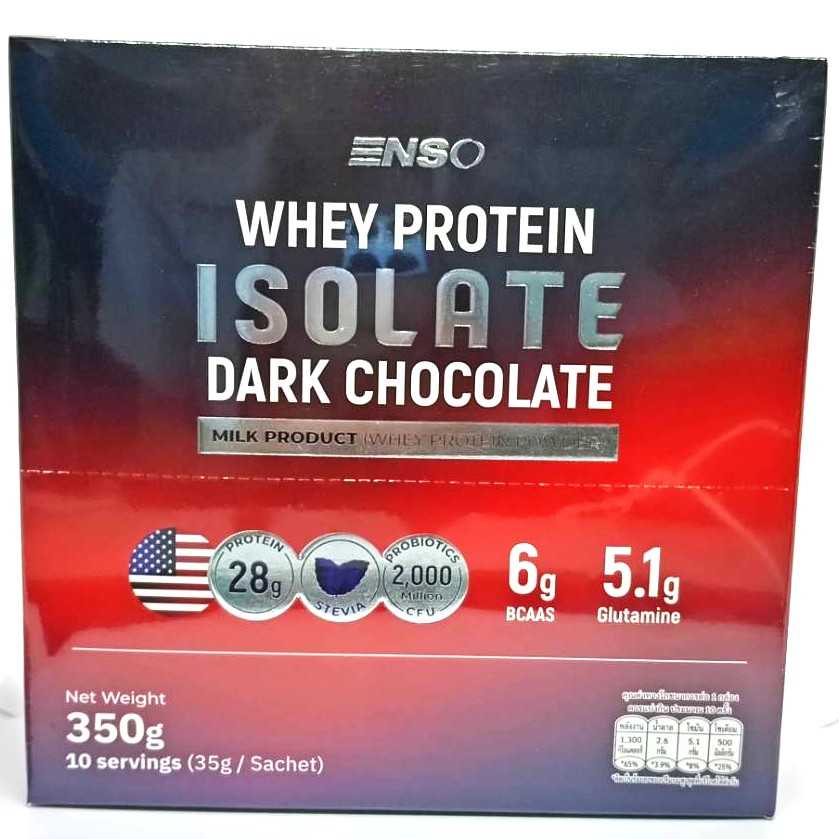 ENSO Isolate Whey Protein Dark Chocolate Flavor 350g (10 ซอง)