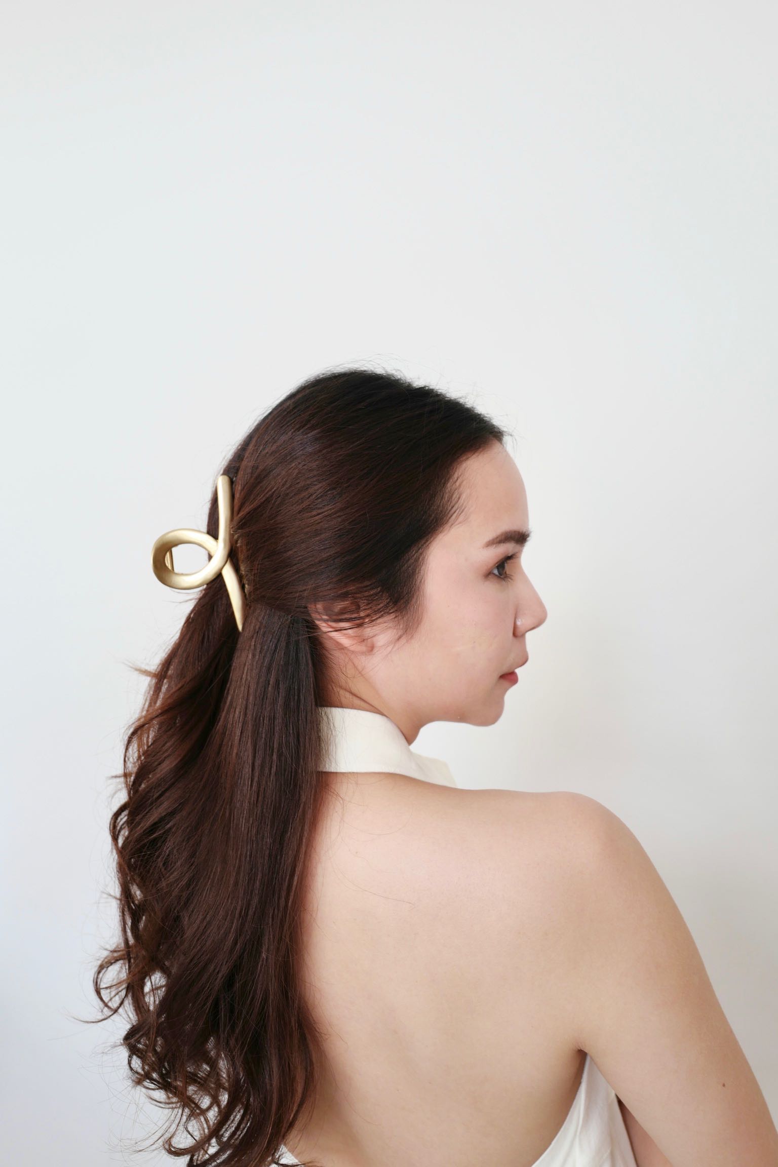 Cult Gaia AZARIAH HAIR CLIP - BRUSHED BRASS