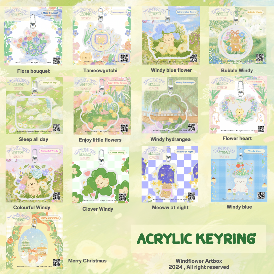 พวงกุญแจ Acrylic Keyring 2024 13 ลาย