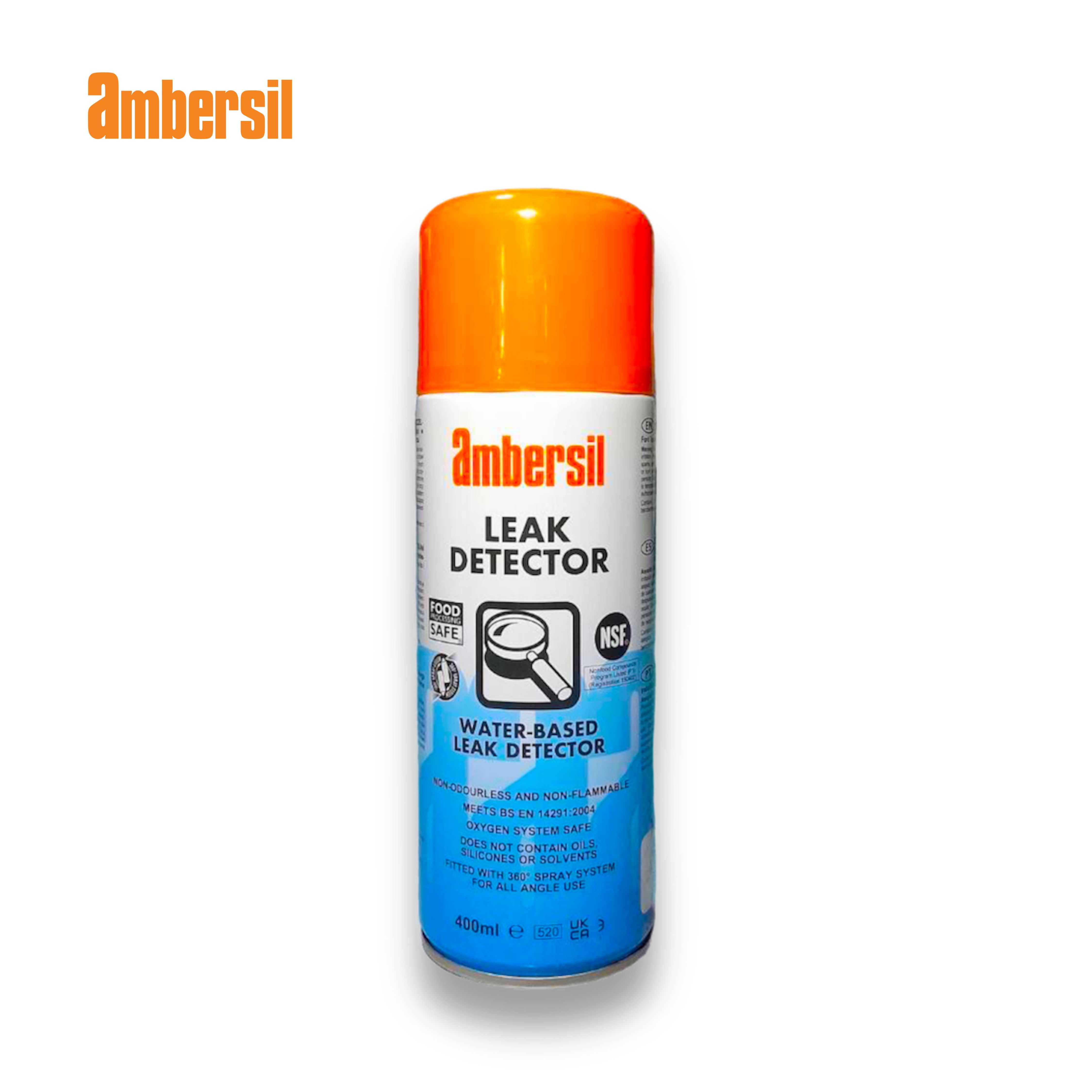 สเปรย์หารอยรั่วสูตรน้ำ Ambersil LEAK DETECTOR (ลีค ดีเทคเตอร์) Code 31633 บรรจุ 400ml