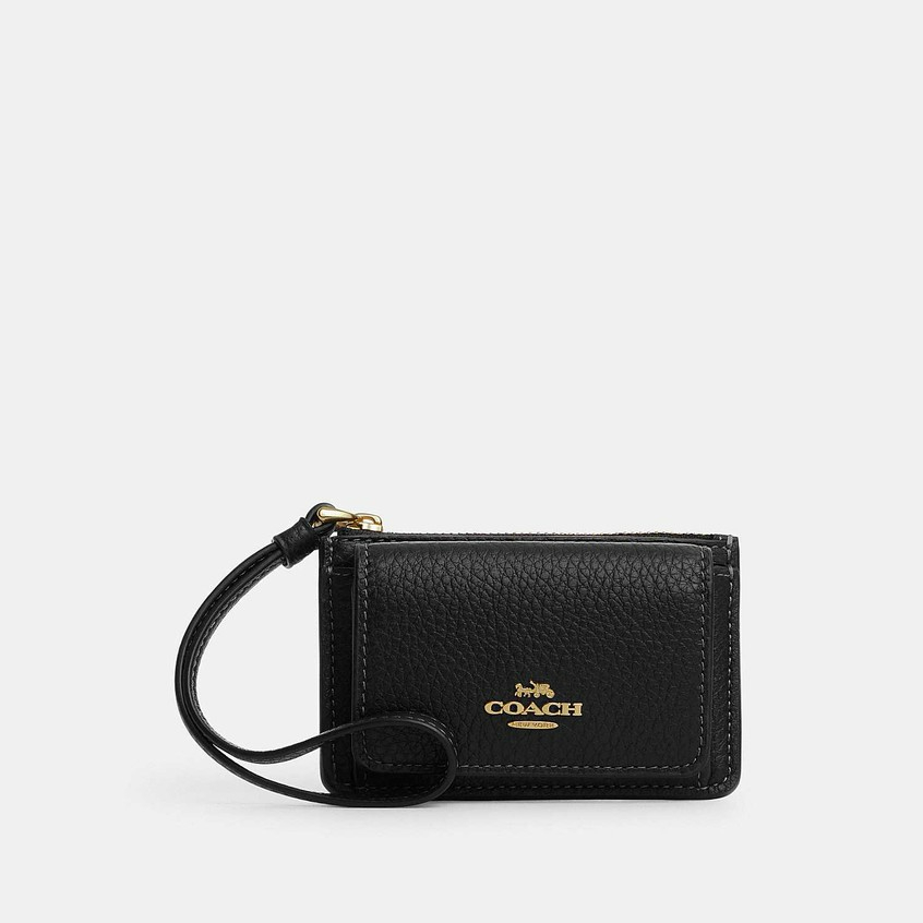 Coach CP434 Wristlet Card Case (IMBLK) กระเป๋าใส่บัตรผู้หญิง สี Im/Black