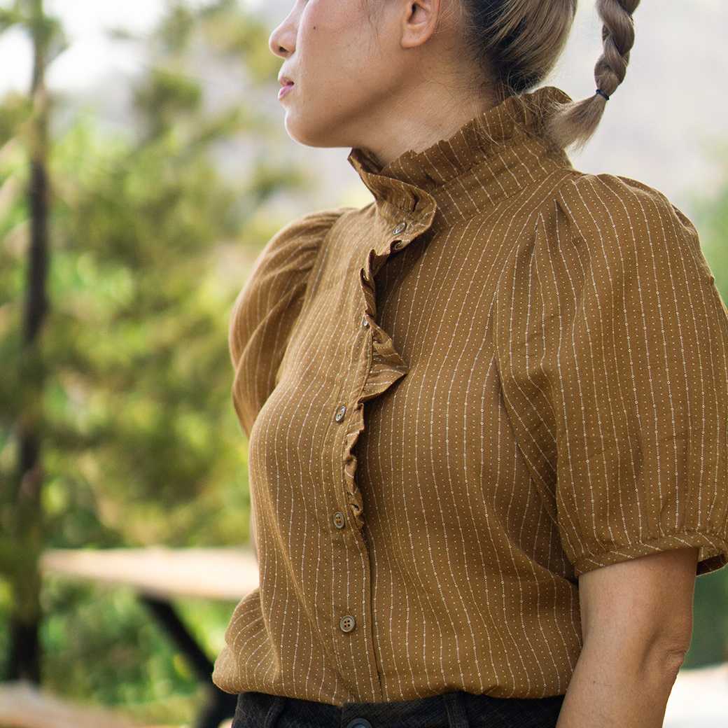 Ruffle Collar Shirt