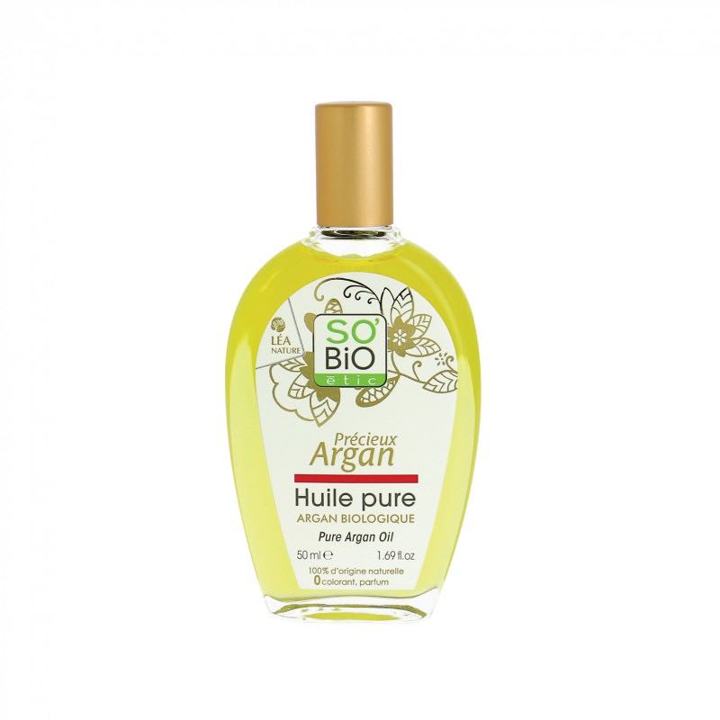 SO'BiO etic | Organic Pure Argan Oil 50ml. ทำให้ผิวหน้าเนียนนุ่ม เติมความชุ่มชื้นได้ดีมาก