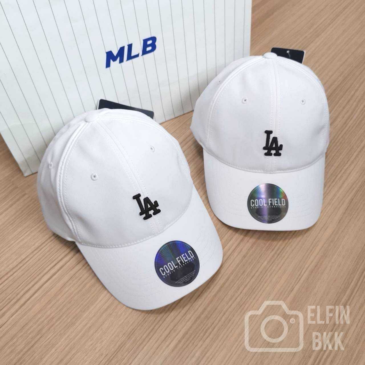 Sale🔥🔥 MLB Basic Cool Field Cap  NY/LA/B Boston หมวกแก๊ปสีพื้น โลโก้เล็ก สีเบจ/ดำ/ฟ้า/ขาว