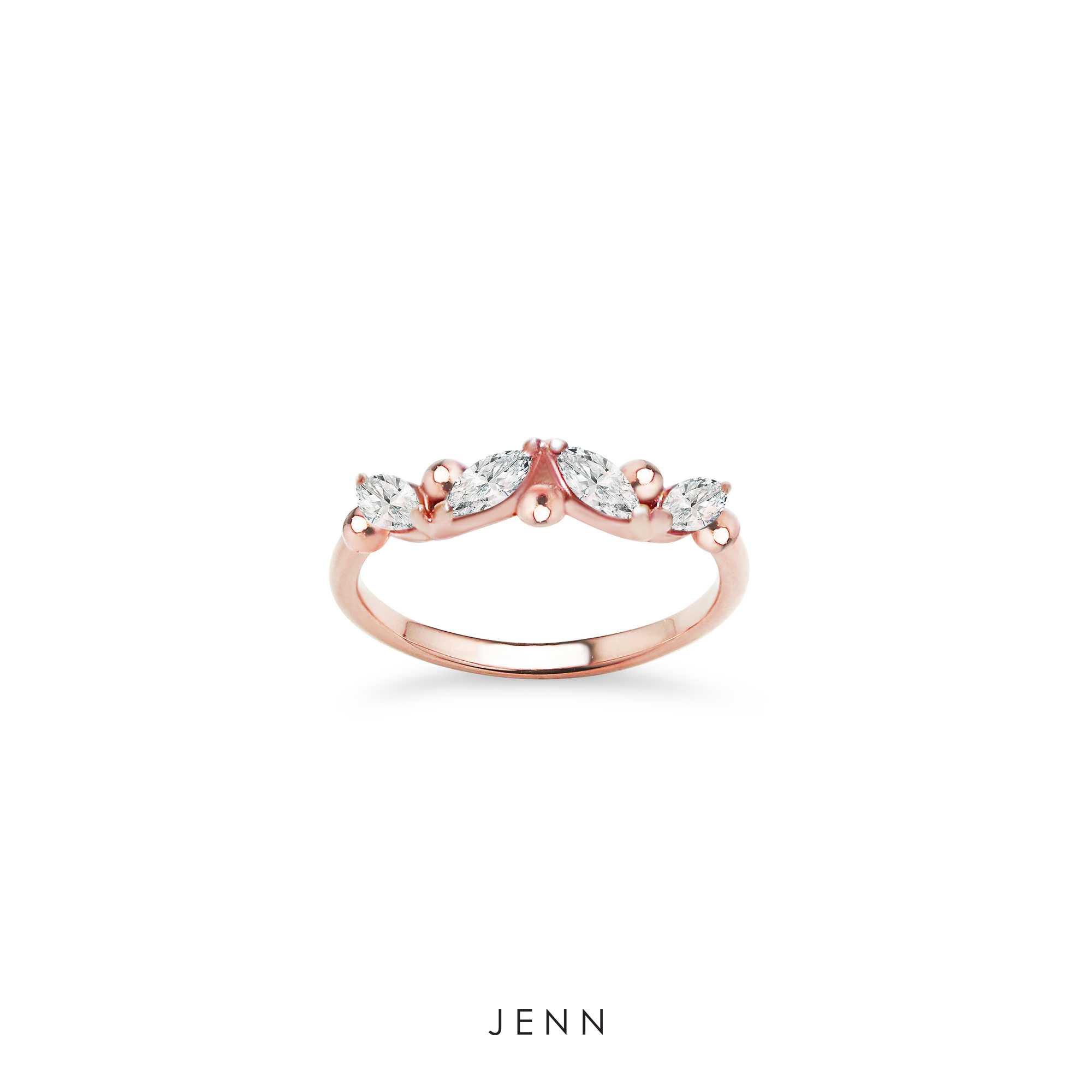 JENN - Leaf Marquise Ring