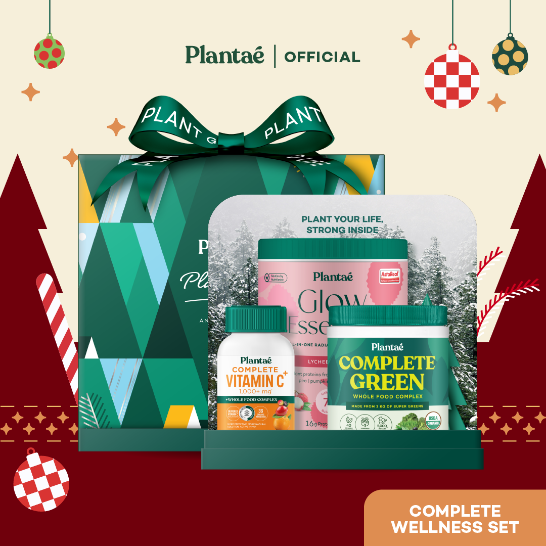 Plantae Complete Wellness Set - Festive set : Lychee licious , ผงผัก , วิตามินซี