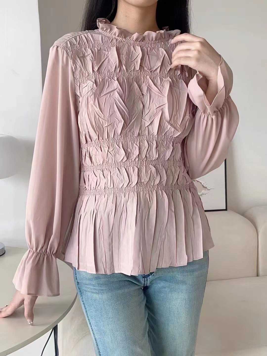 Peatbynisa A335 เสื้ออัดพลีท เนื้อผ้าPolyester100%