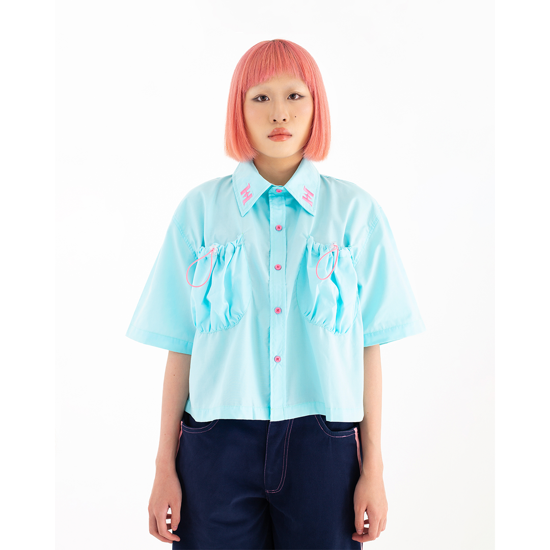Pocket Bliss Shirt in Mint green
