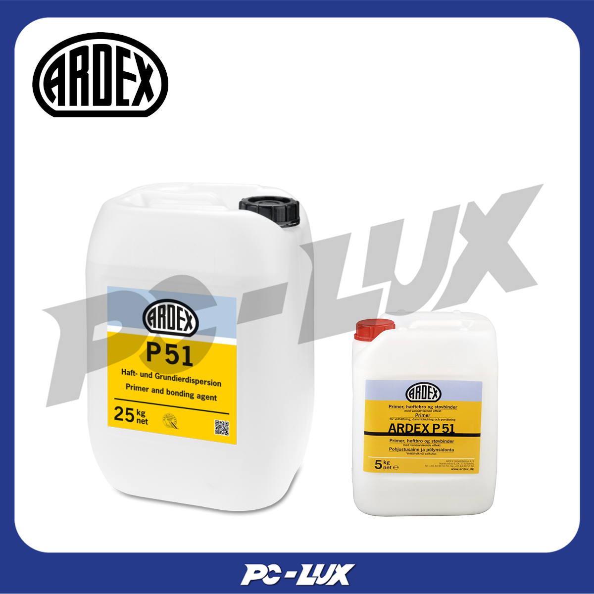 ARDEX P 51 น้ำยารองพื้นและน้ำยาประสาน ชนิดเข้มข้น สูตรน้ำสำหรับพื้นผิว ดูดซับหรือมีรูพรุน