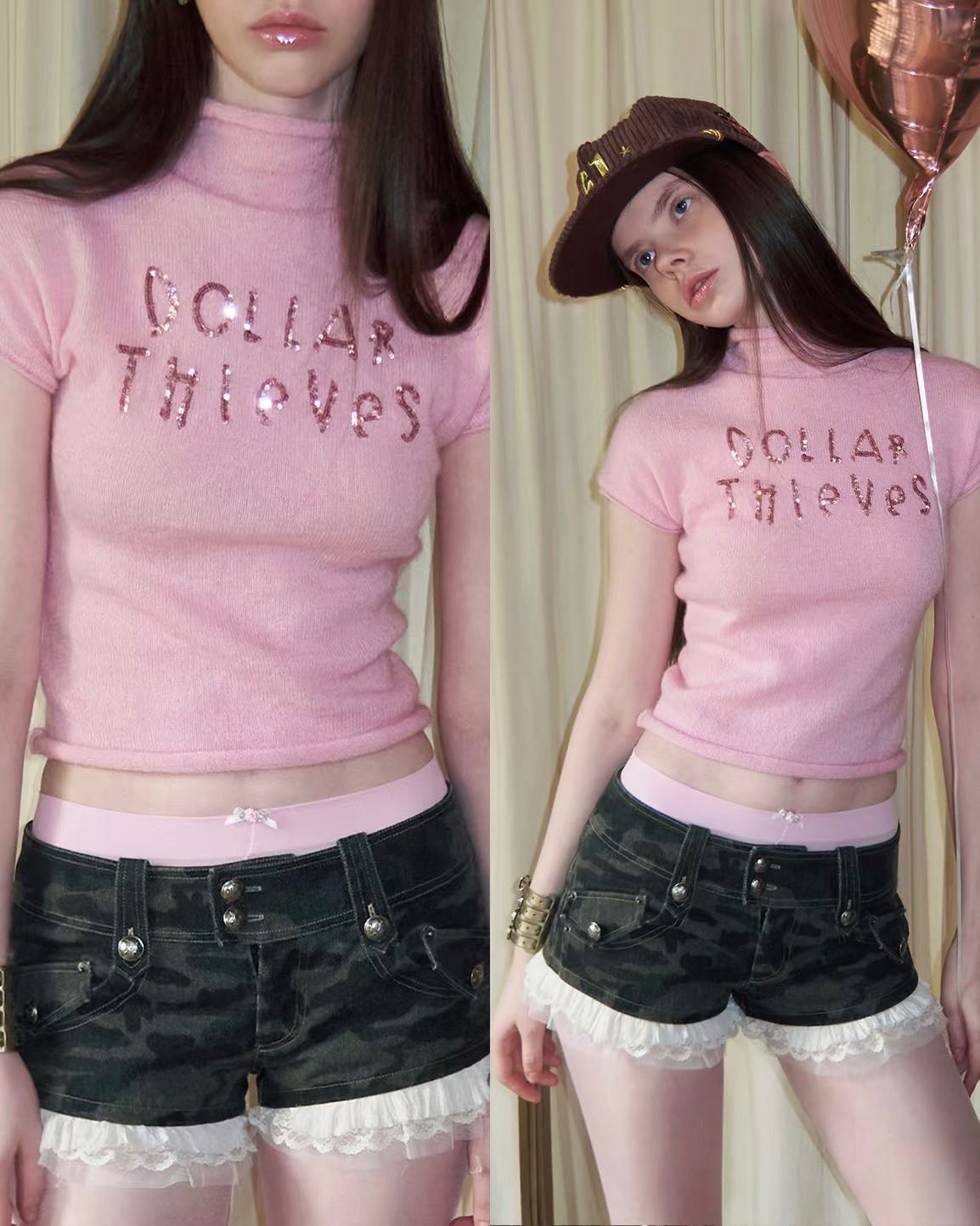 1JINNSTUDIO collar pink 🎀