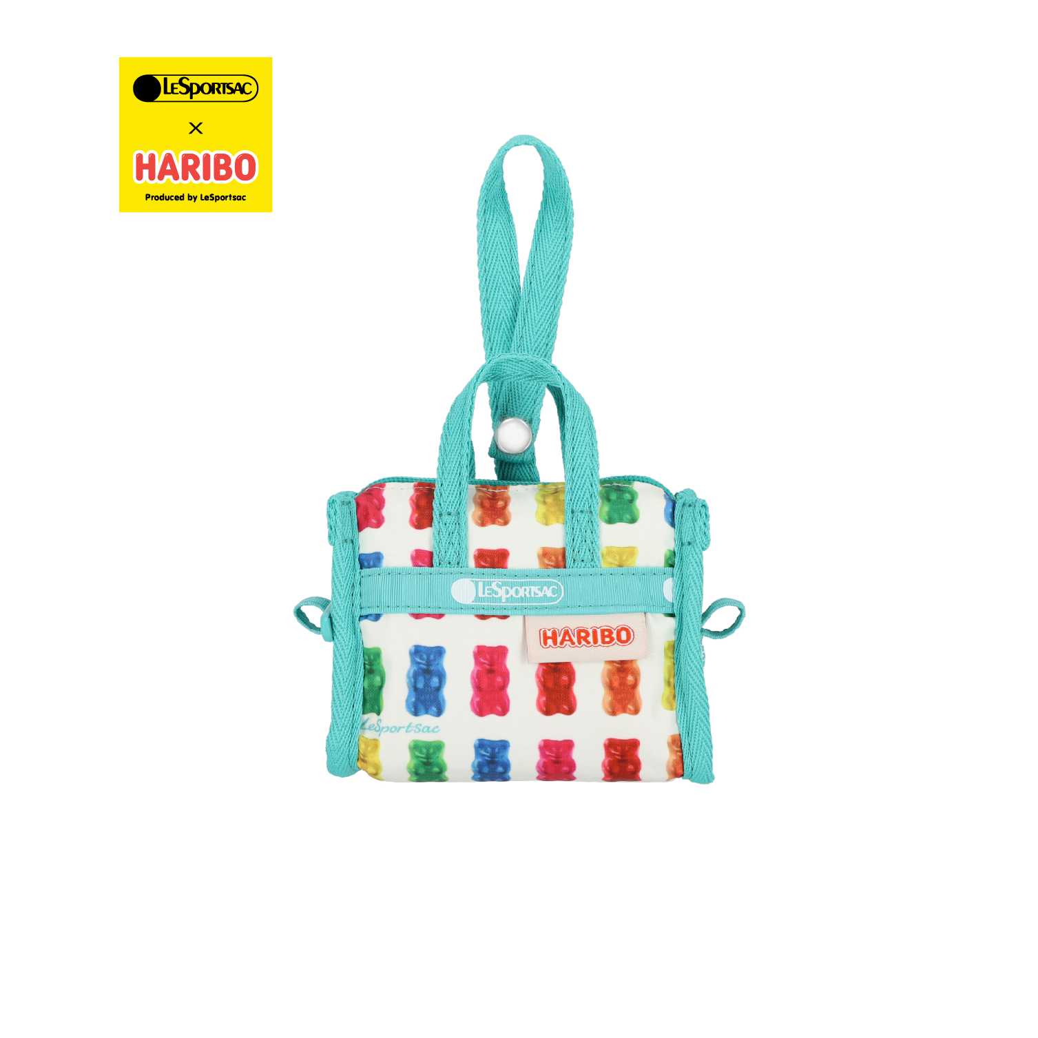Lesportsac Micro Weekender Charm ชามที่ห้อยกระเป๋า พวงกุญแจ Style 1611  LeSportsac x HARIBO