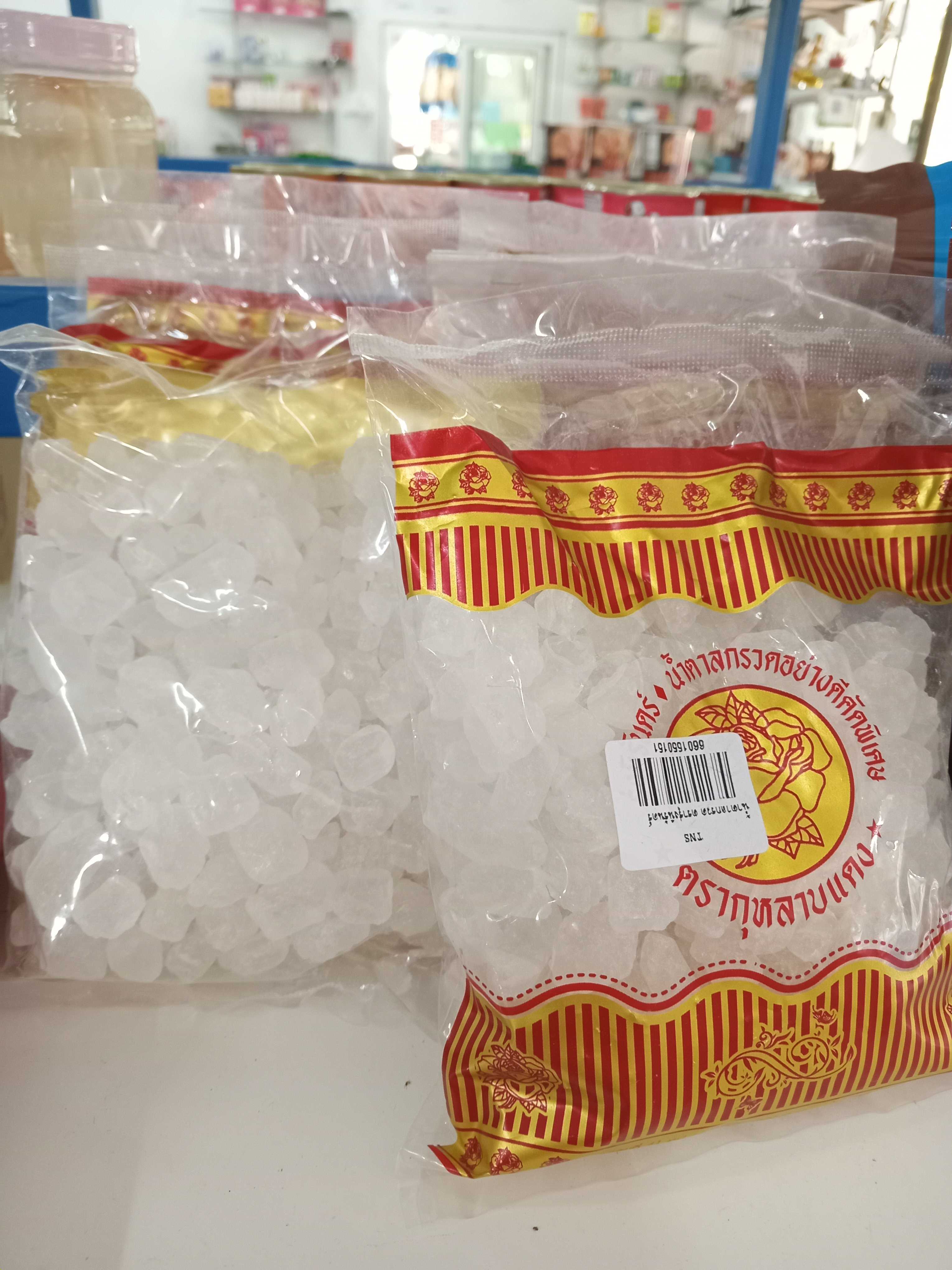 น้ำตาลกรวดตรากุหลาบเเดง