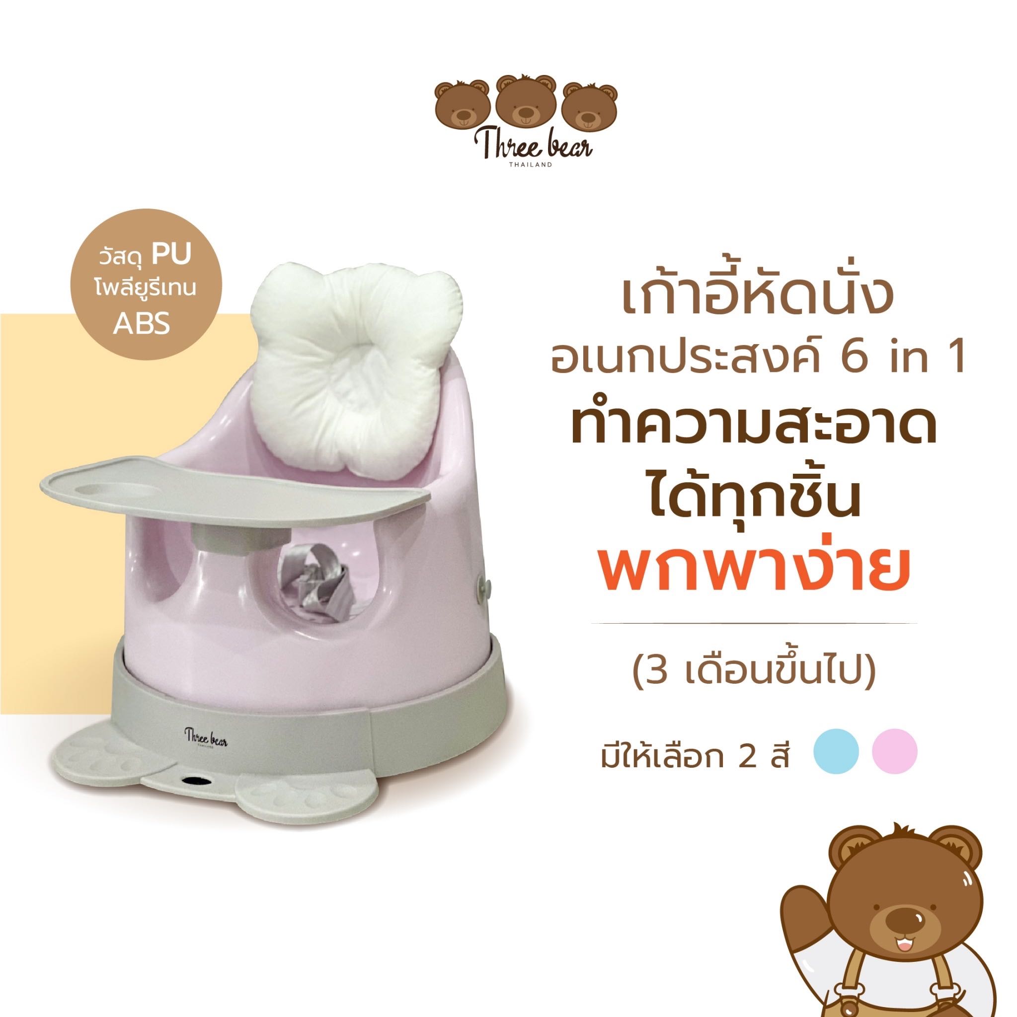 เก้าอี้หัดนั่ง อเนกประสงค์ 6in1