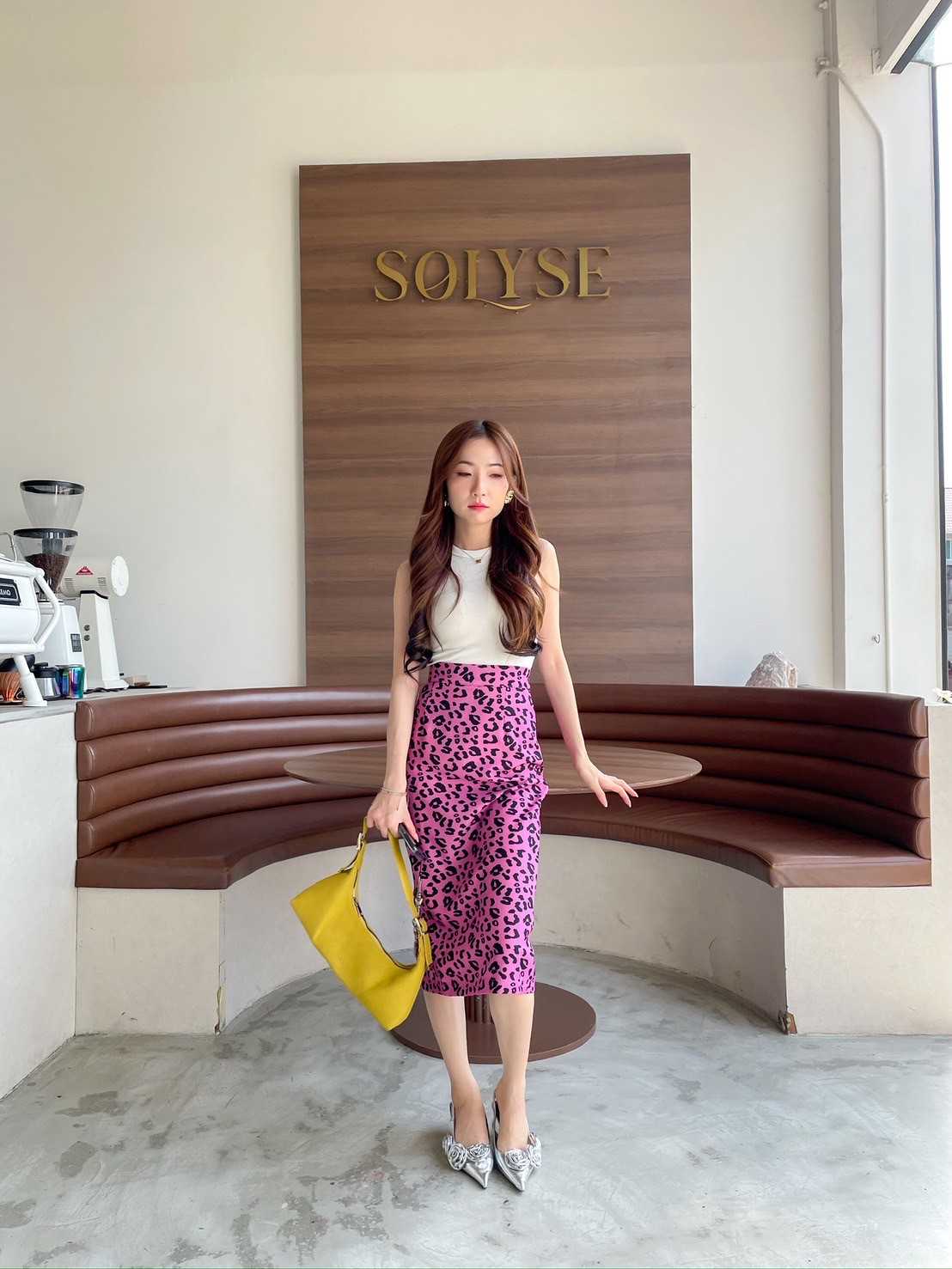 Tiger pink skirt กระโปรงลายเสือสีชมพู