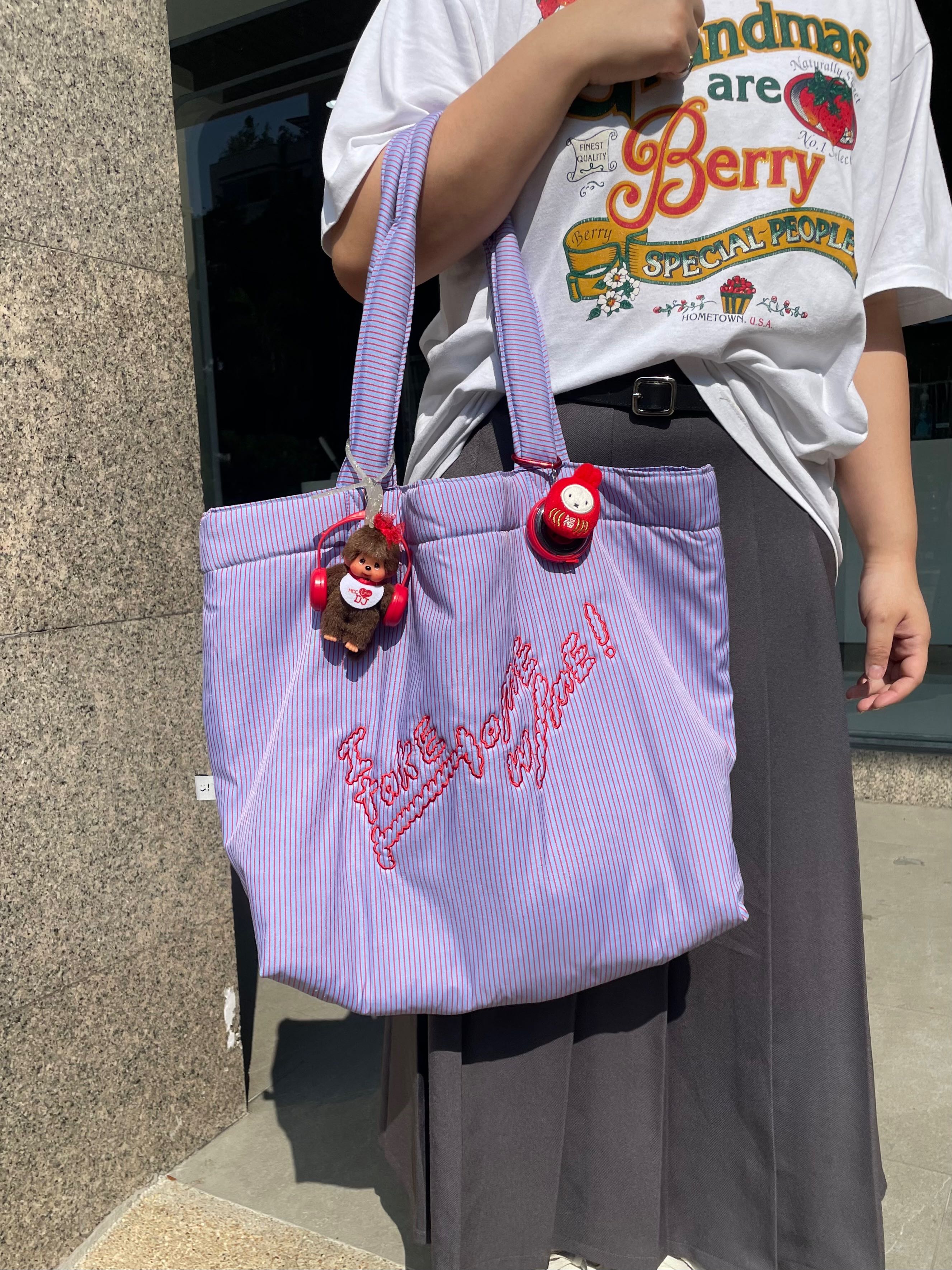 Takehome pillow lilac/red 🍒🍬
