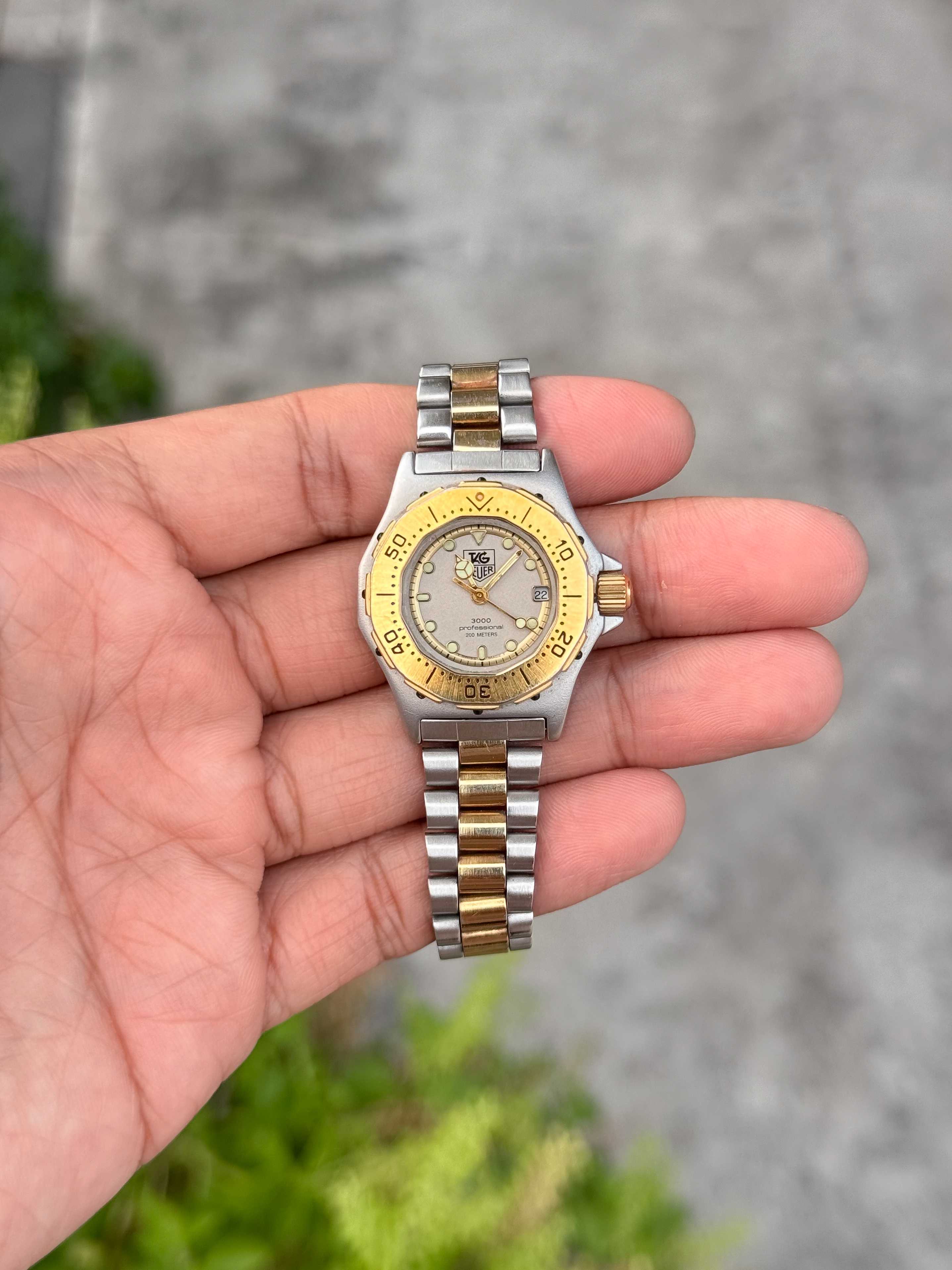 Tag Heuer 3000 Lady Size Quartz 2tone Silver Dial