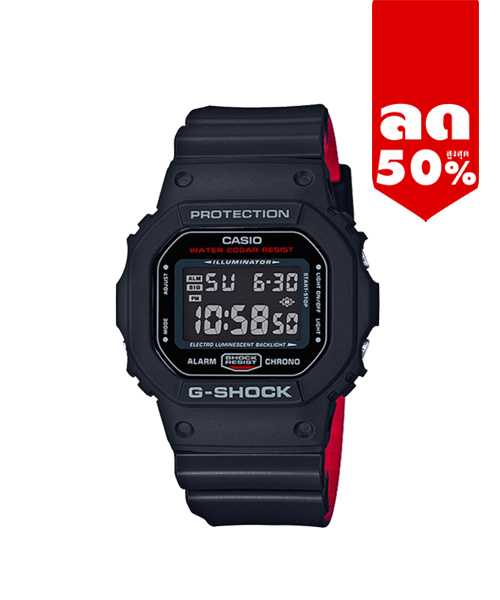 G-SHOCK นาฬิกาคาสิโอ พร้อมส่ง นาฬิกาข้อมือ นาฬิกาของแท้ ประกันศูนย์ CMG 1 ปี รุ่น DW-5600HR-1
