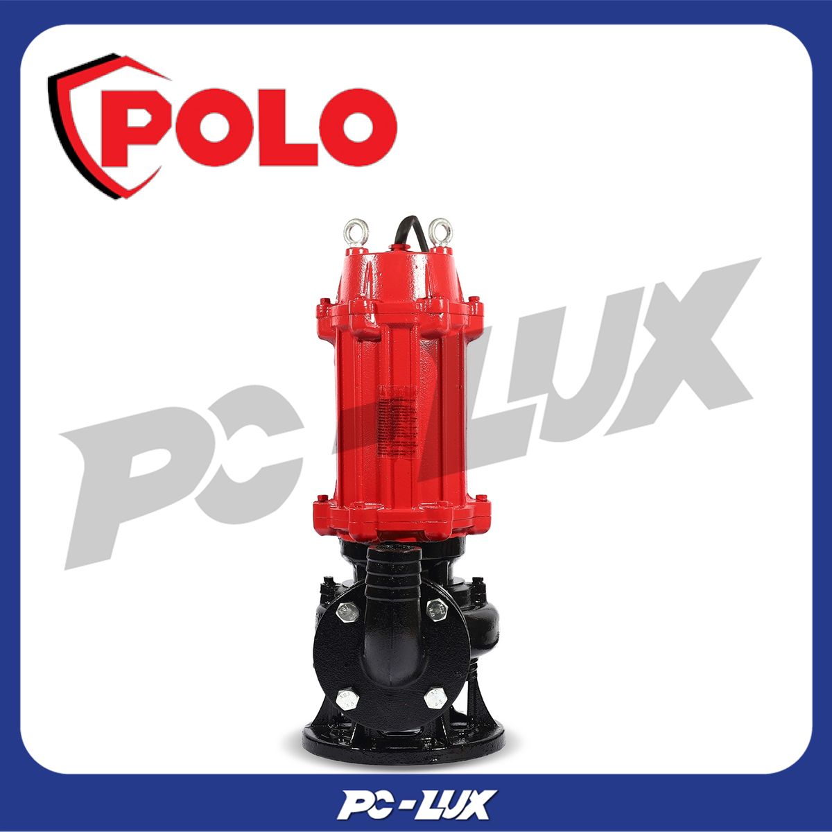 POLO ปั๊มจุ่มสำหรับน้ำเสีย ไม่มีลูกลอย 1.5 แรงม้า 220 โวลต์ รุ่น WQD7-15-1.1L1