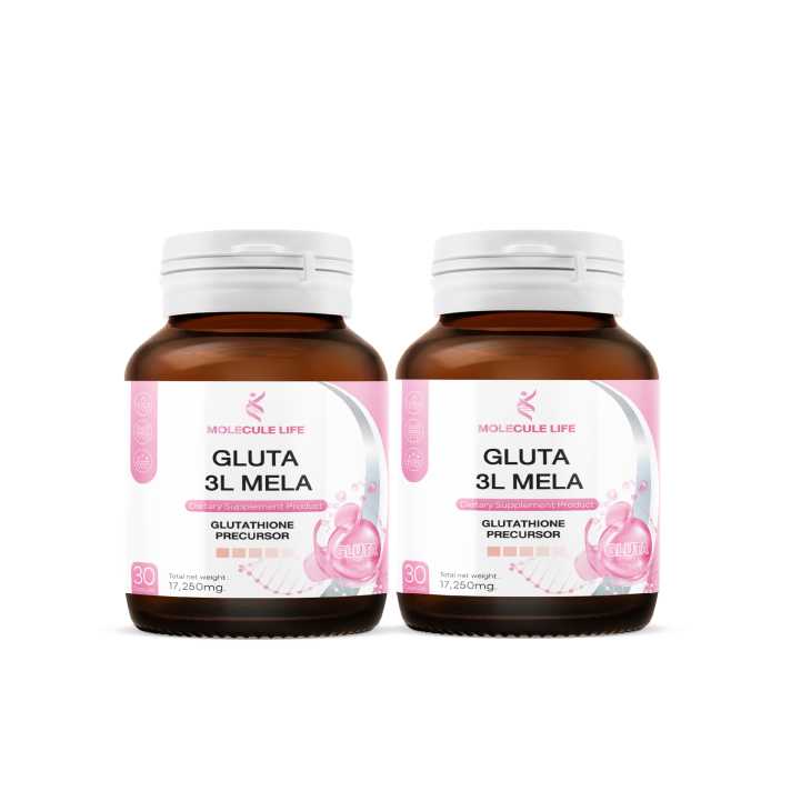 Molecule อาหารเสริม กลูต้า Gluta 3L Mela Life เซต 2 กระปุก (30แคปซูล/กระปุก) (114791)