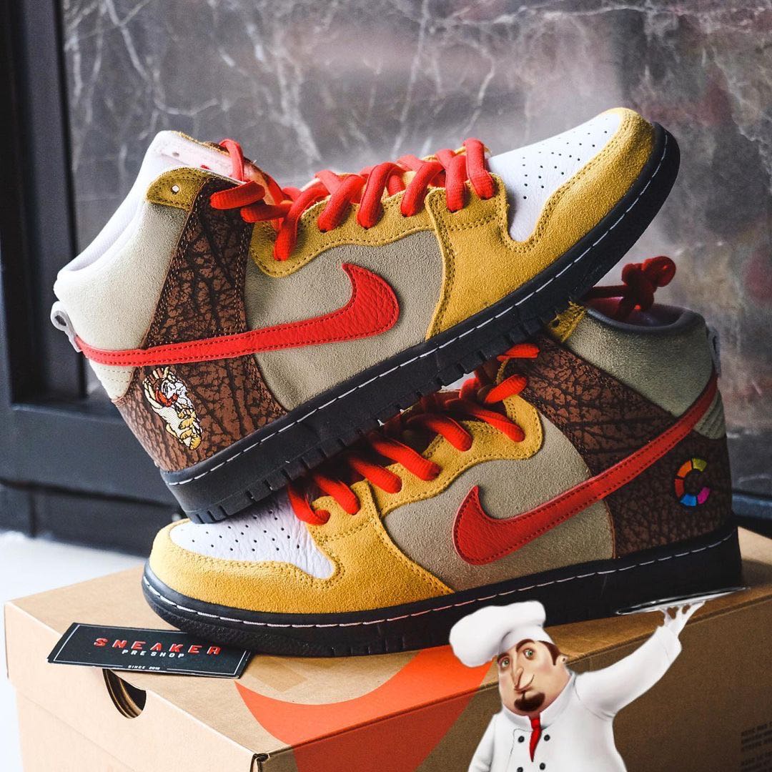 Nike SB Dunk High x Color Skates Kebab and Destroy