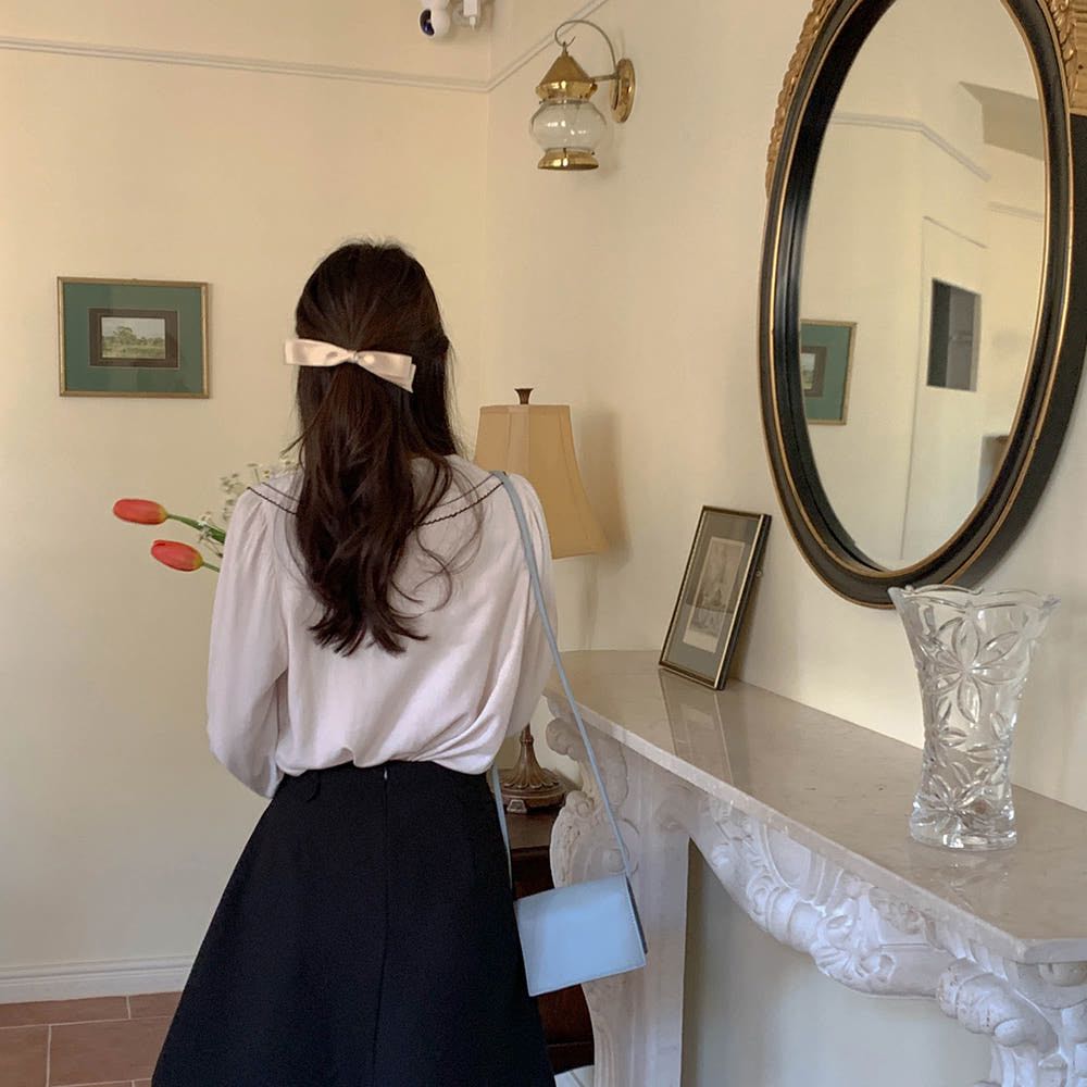 Cherry koko Ribbon Hairpin ( Korea preorder 10days)