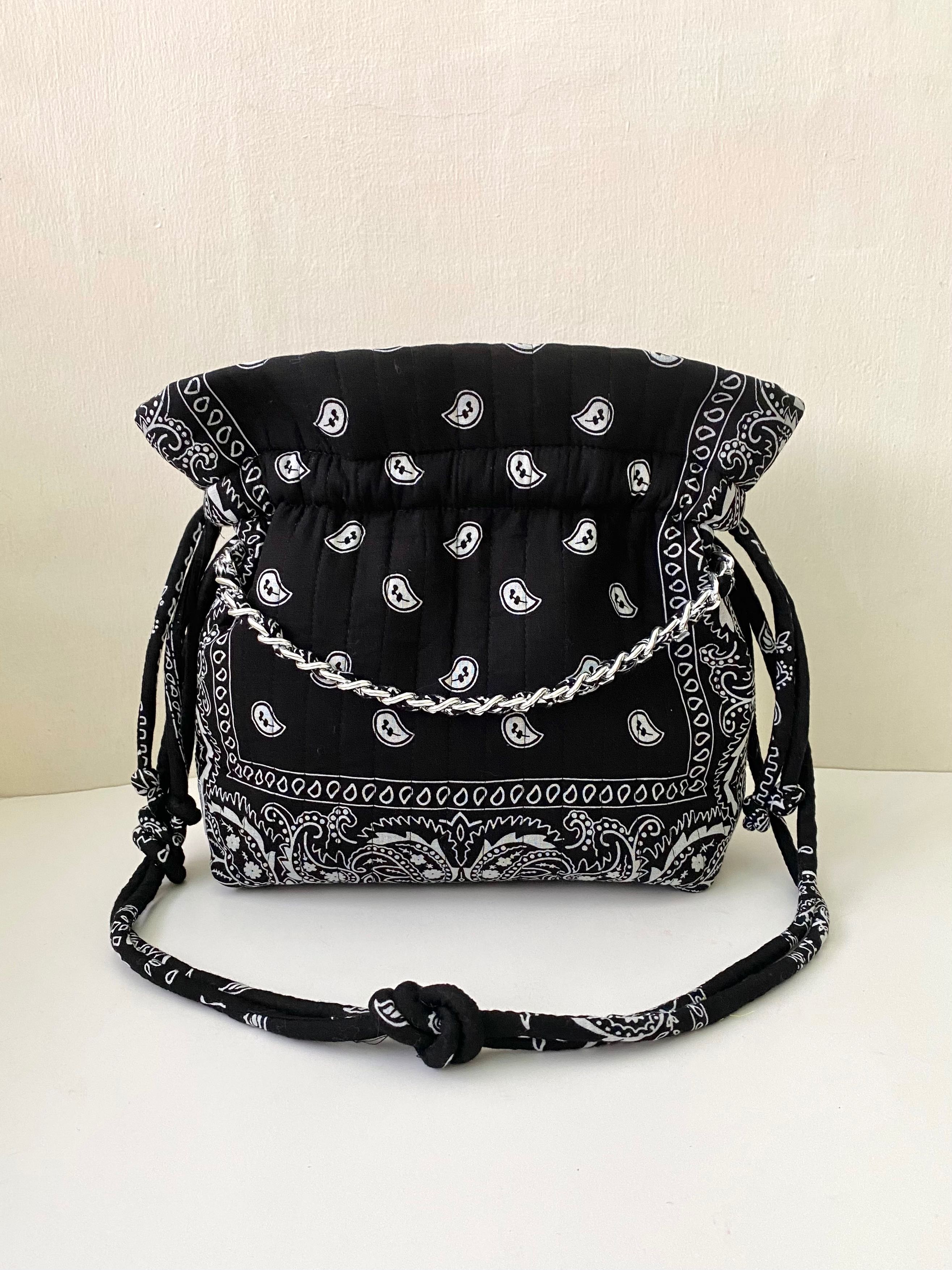 Tulip Black black Bandana Bag no : 3