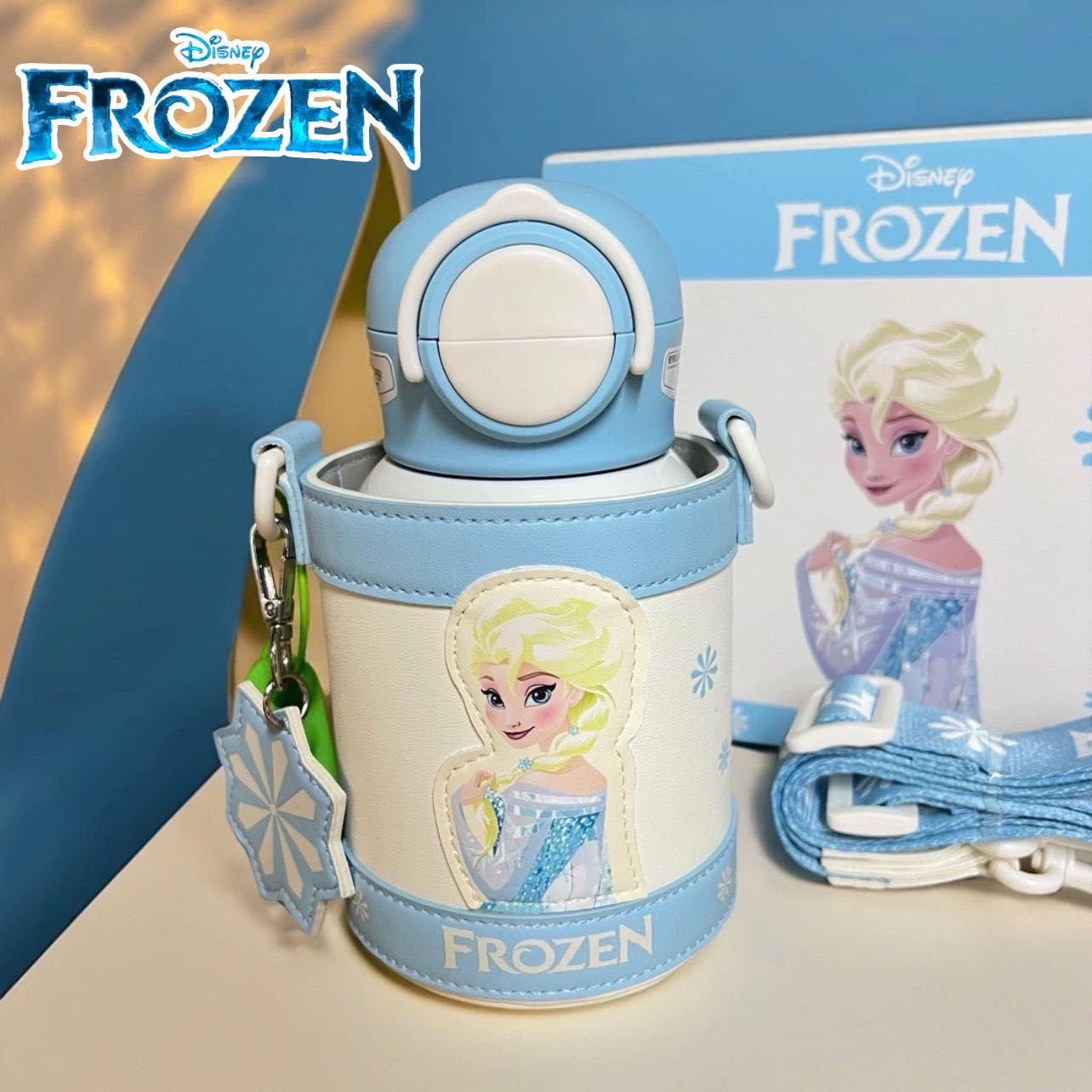 Preorder12-15วัน -(ลิขสิทธิ์แท้) Frozen เก็บร้อนเย็น พร้อมกระเป๋า /ขนาด400ml