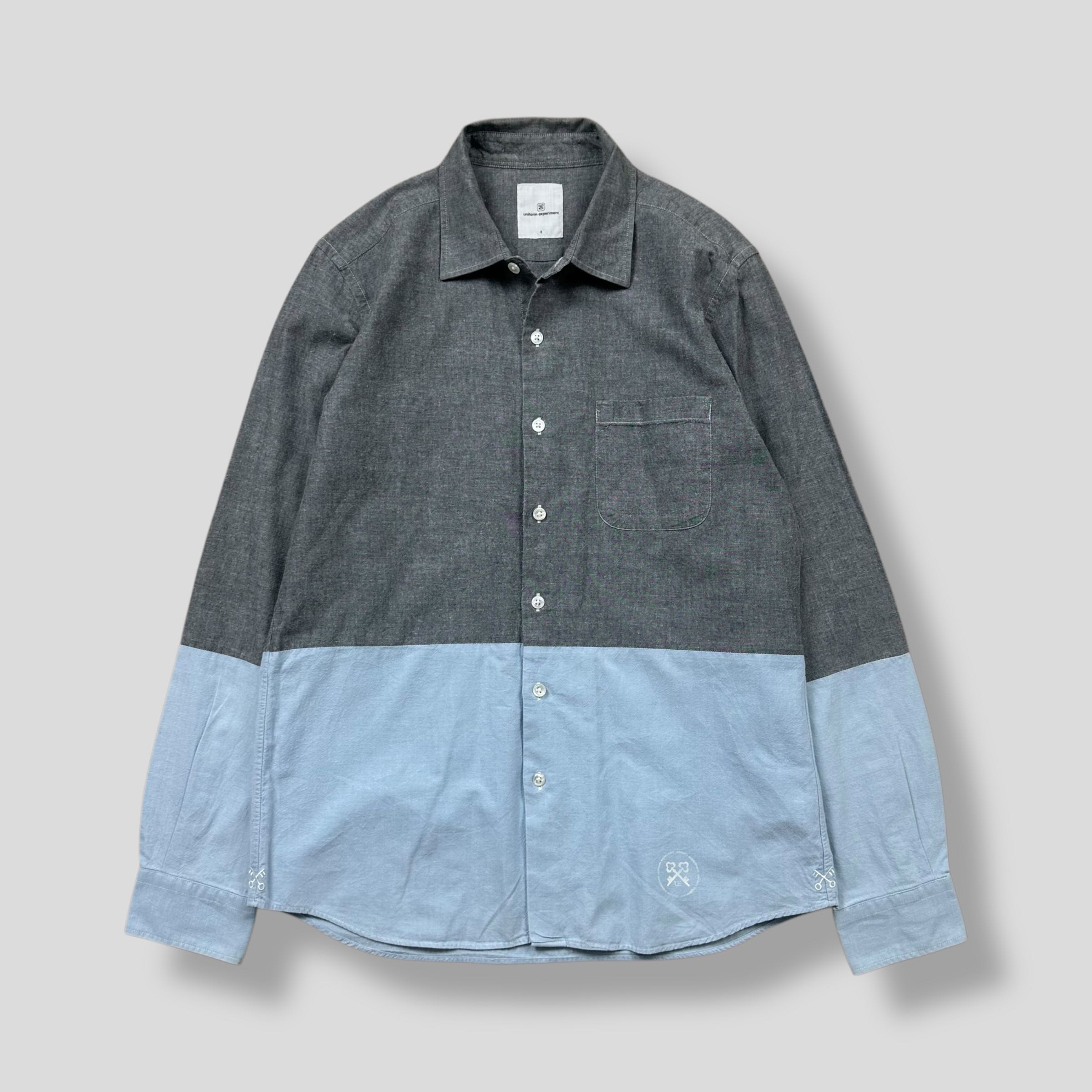 UNIFORM EXPERIMENT TWO TONE POCKET SHIRT 