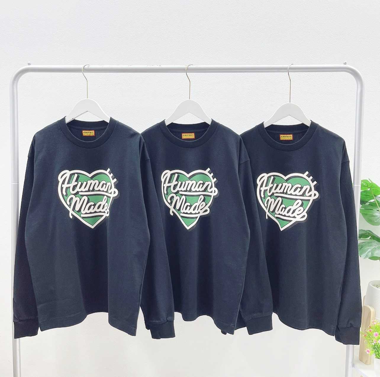 Human made graphic long sleeve T-Shirt (Black)