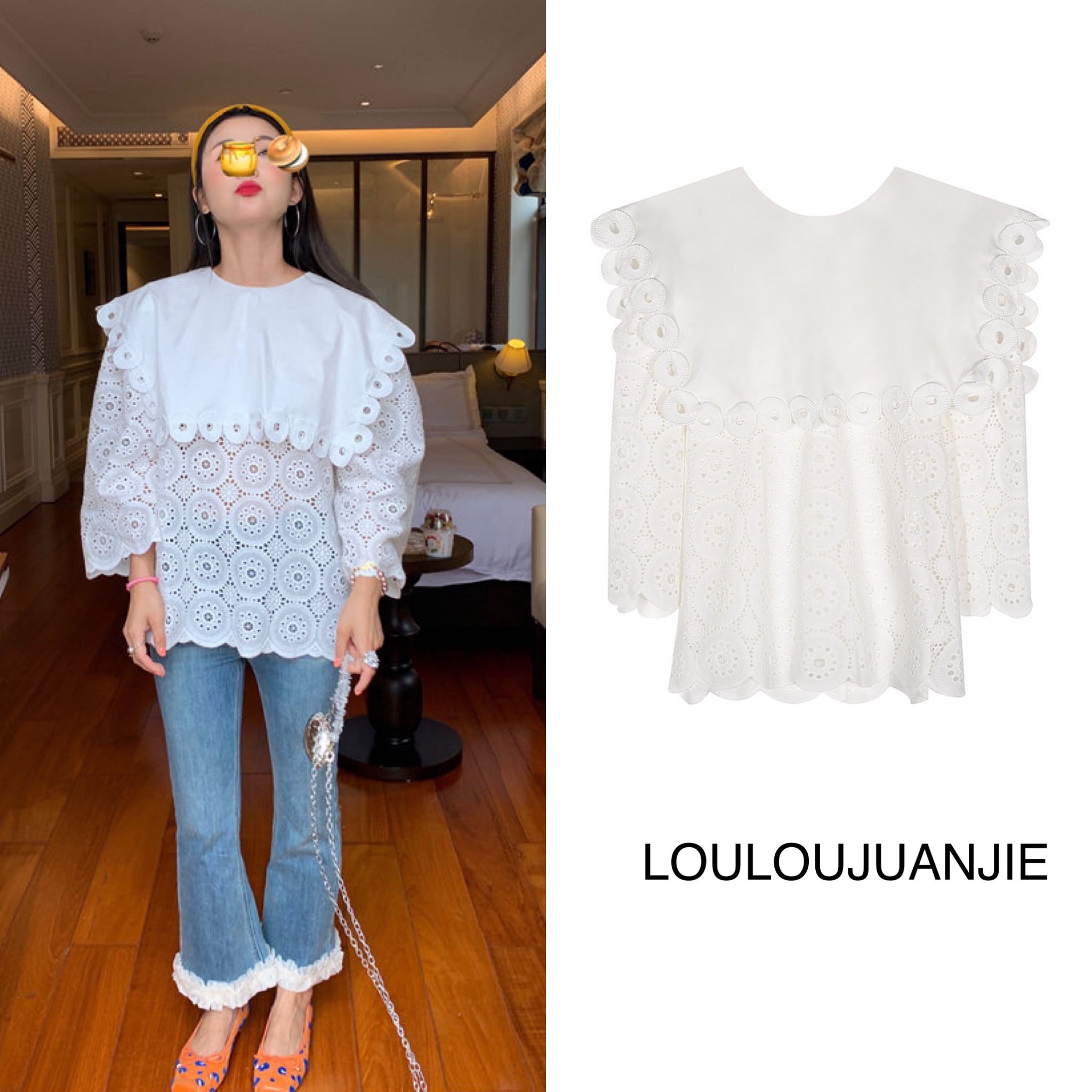 สินค้าใหม่ LOULOUJUANJIE  Top (Pre-order 7-10 day)