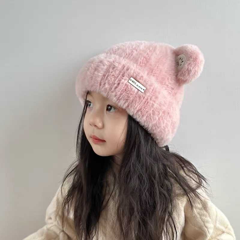 Preorder12-18วัน- หมวกไหมพรหม ทอหนา  /Size 3y-12y