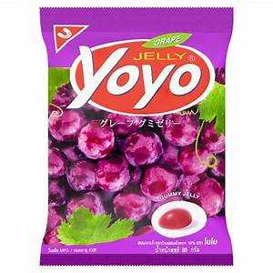 โยโย  เยลลี่ เจลาตินผสมน้ำองุ่น10% 80กรัม 8852047232119 (06)