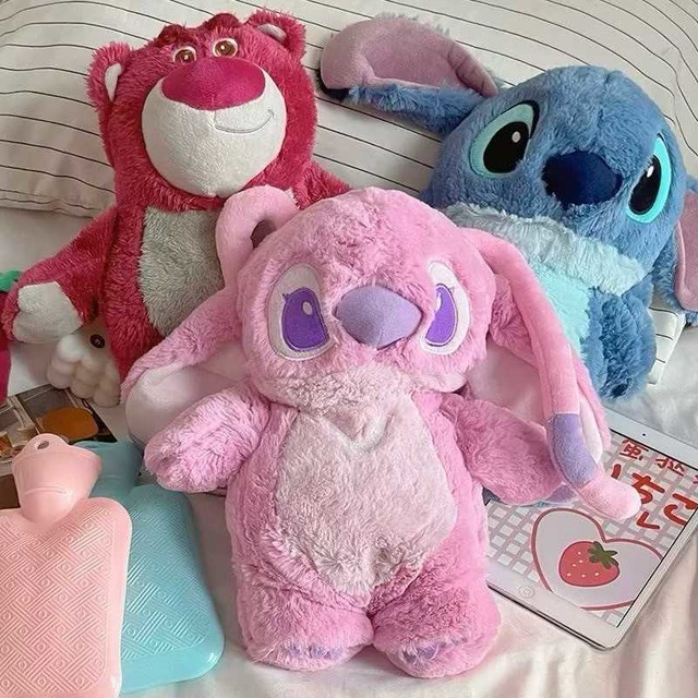 🍑 ตุ๊กตา กระเป๋าน้ำร้อน disney กอดนุ่มนิ่ม ถุงน้ำร้อน คลายหนาว ประคบแก้ ...