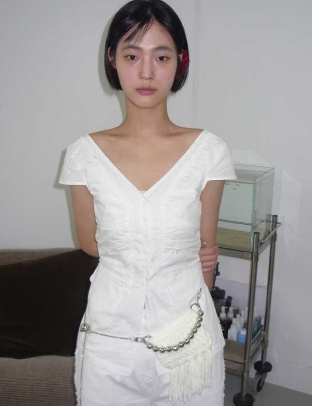 SHIRRING POCKET BLOUSE (พร้อมส่ง)