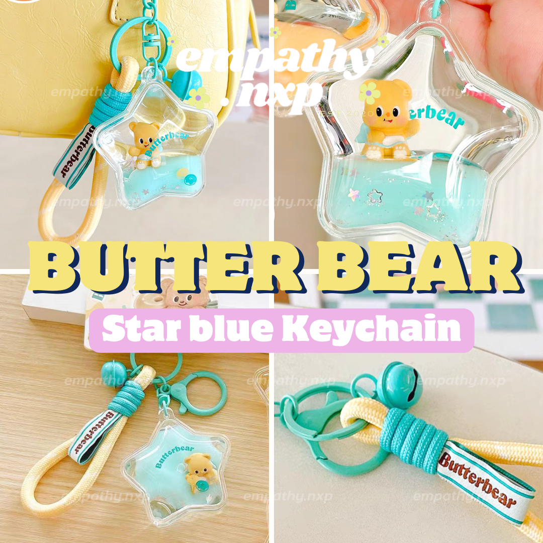 🐻​ BUTTERBEAR ✨​ พวงกุญแจหมีเนย ✨ STAR OIL​ KEYCHAIN​ 🧸​ ลิขสิทธิ์​แท้บัตเตอร์แบร์ ✨🐻