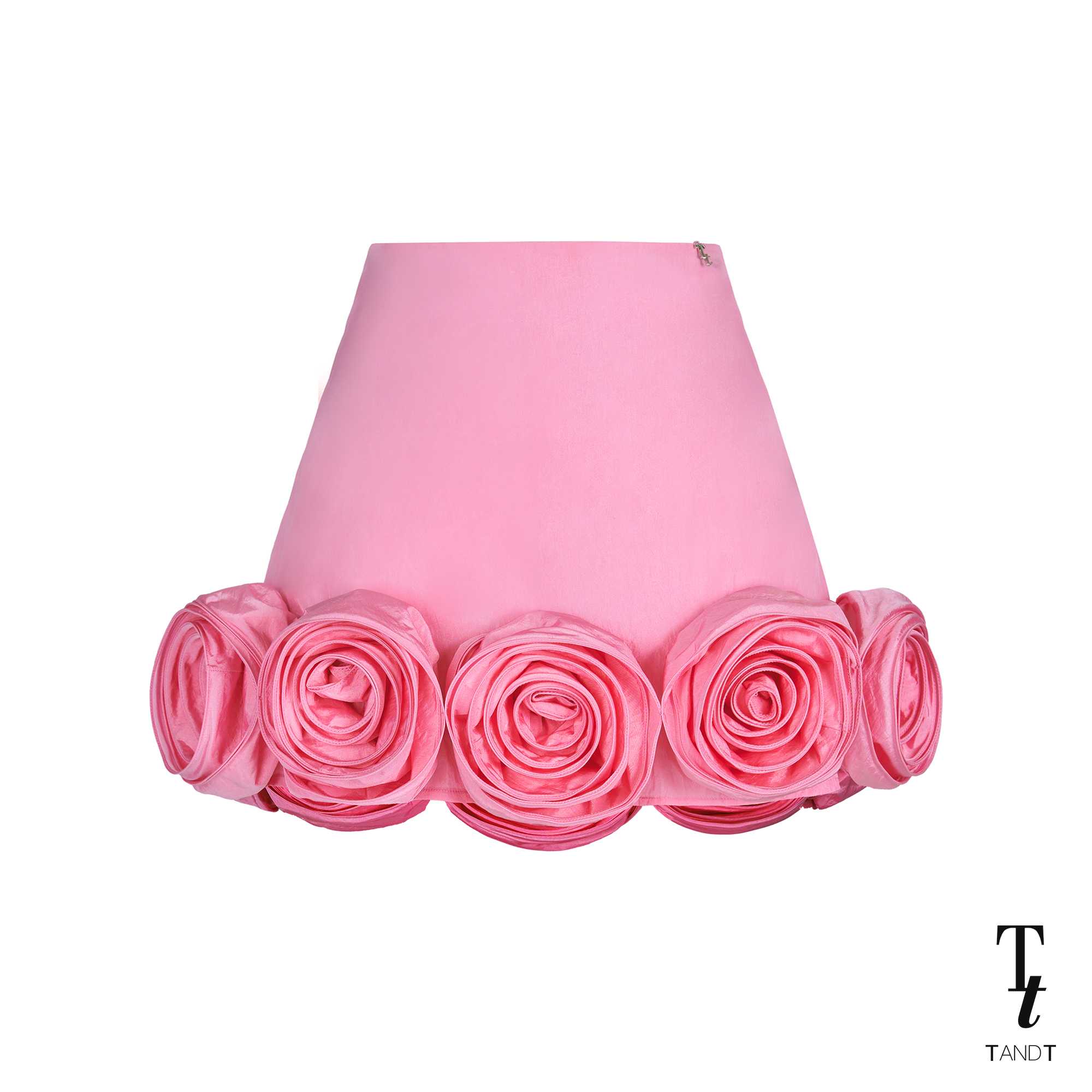 ROSELIN - ROSE HAND-CRAFTED AROUND HEM SKORT