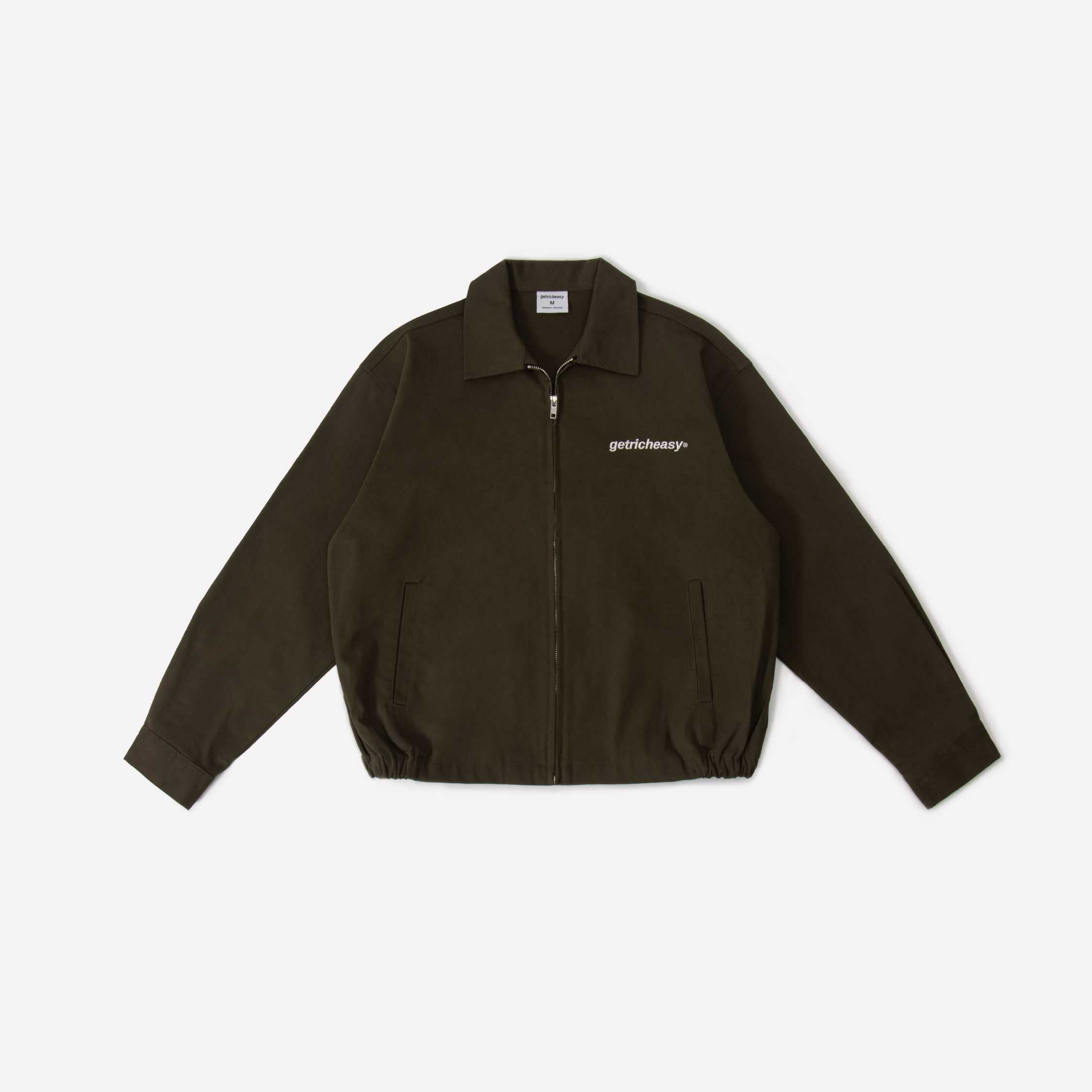 Getricheasy Classic Zip-up Jacket Brown