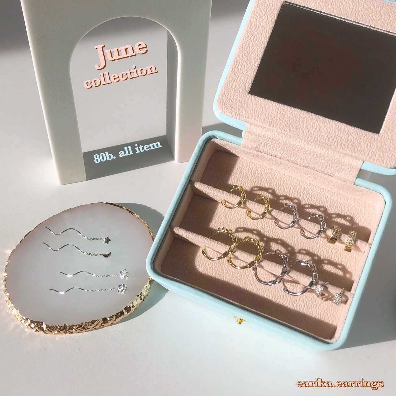 earika.earrings - ต่างหูเงินแท้ S92.5 คอลเลคชั่นต้นเดือนมิถุนายน 2021 (2) เหมาะสำหรับคนแพ้ง่าย