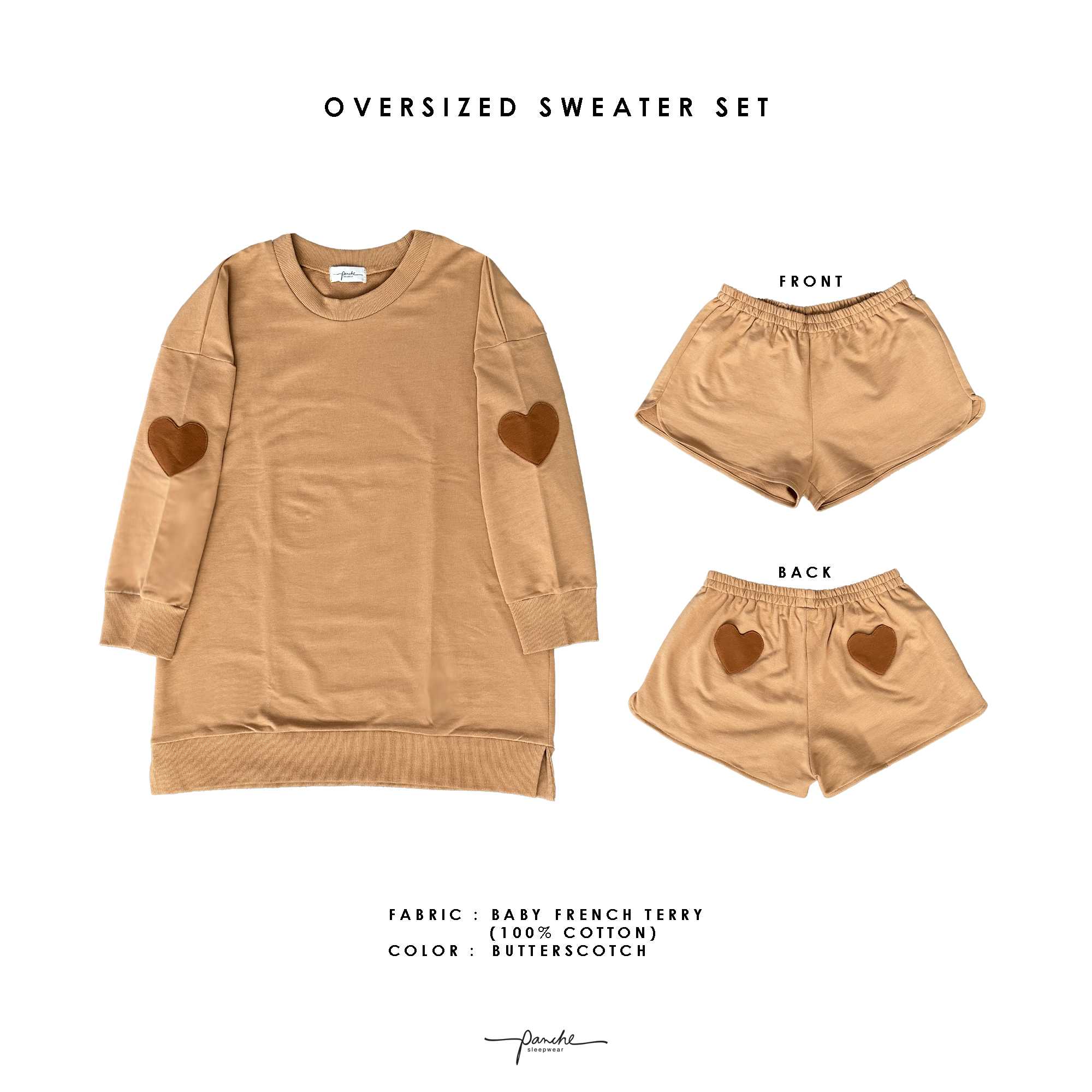 Oversized Sweater Set - Butterscotch