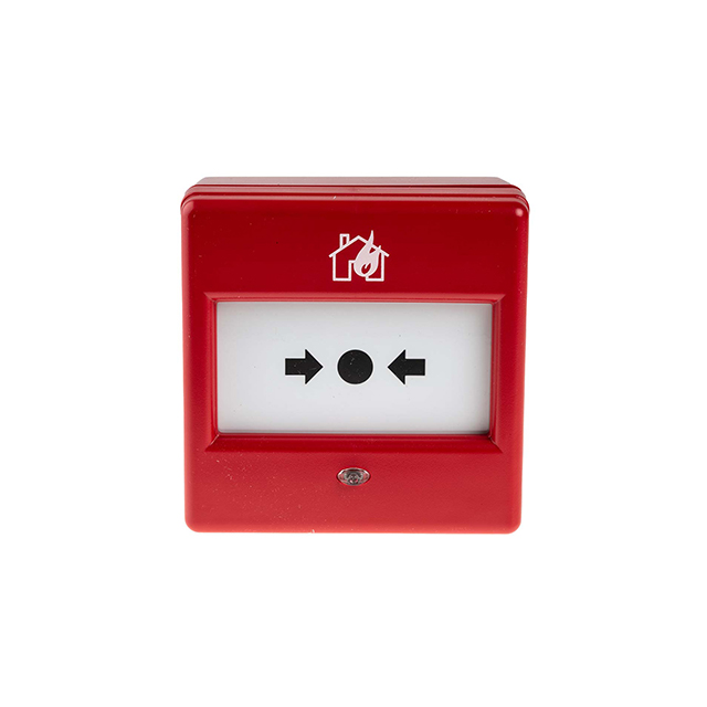 SS-Eaton Red Break Glass Call Point, Break Glass Operated, Indoor, Resettable, 87 x 87 x 53mm