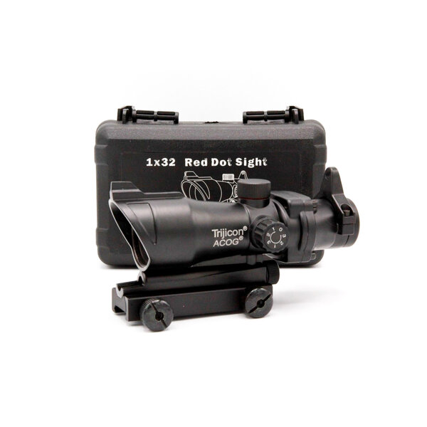 ดอท Acog 1x32 เป้าเล็งรูปบวก มีไฟสองสี ขาจับ 20 มิล เป้าเล็งปรับสีได้2สี สีแดง และ สีเขียว (สามาร...